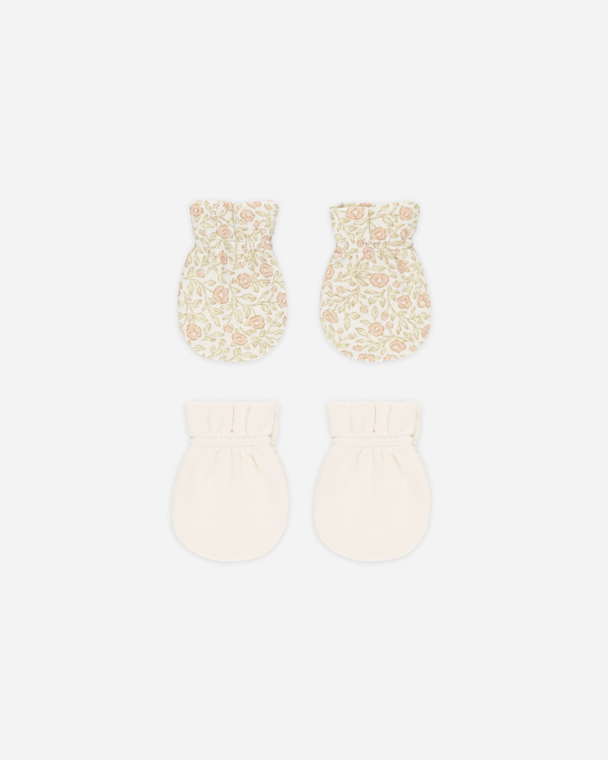 No Scratch Mittens, Set of 2 || Primrose, Natural