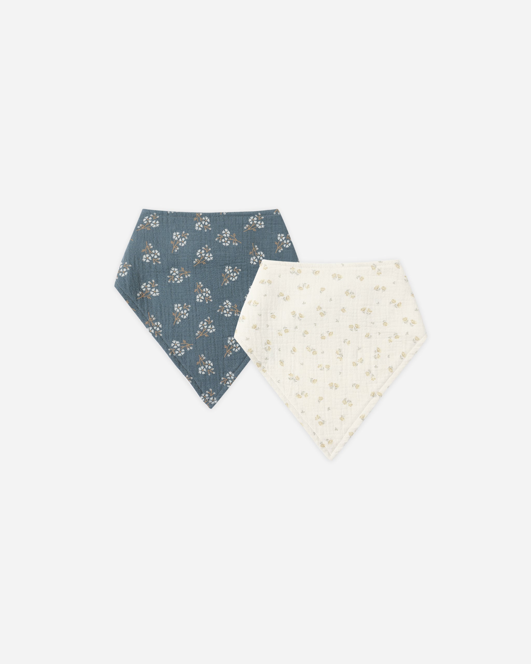 Bandana Scarf, 2 Pack || Golden Floral, Blue Floral