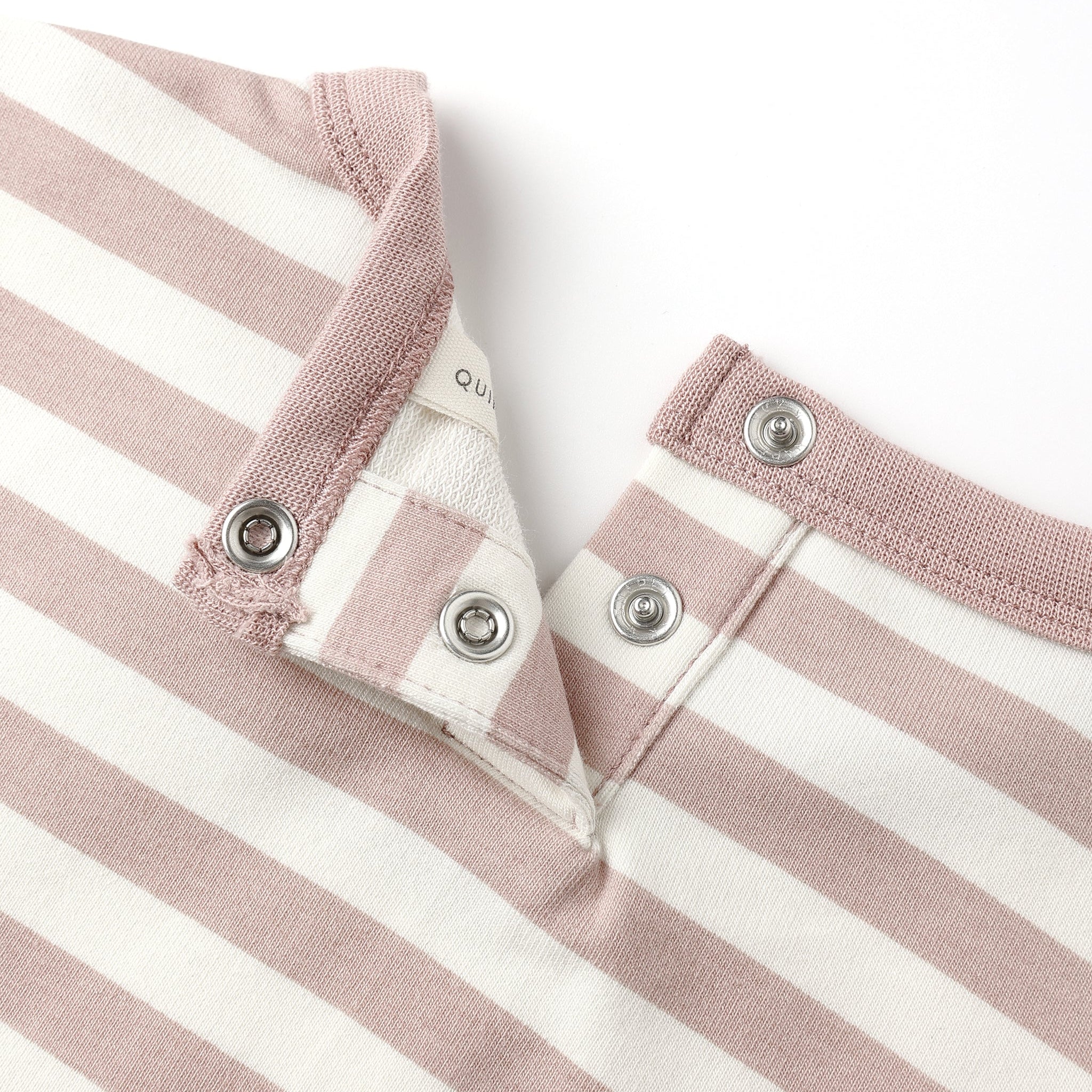 Relaxed SS Bubble Romper || Pink Stripe