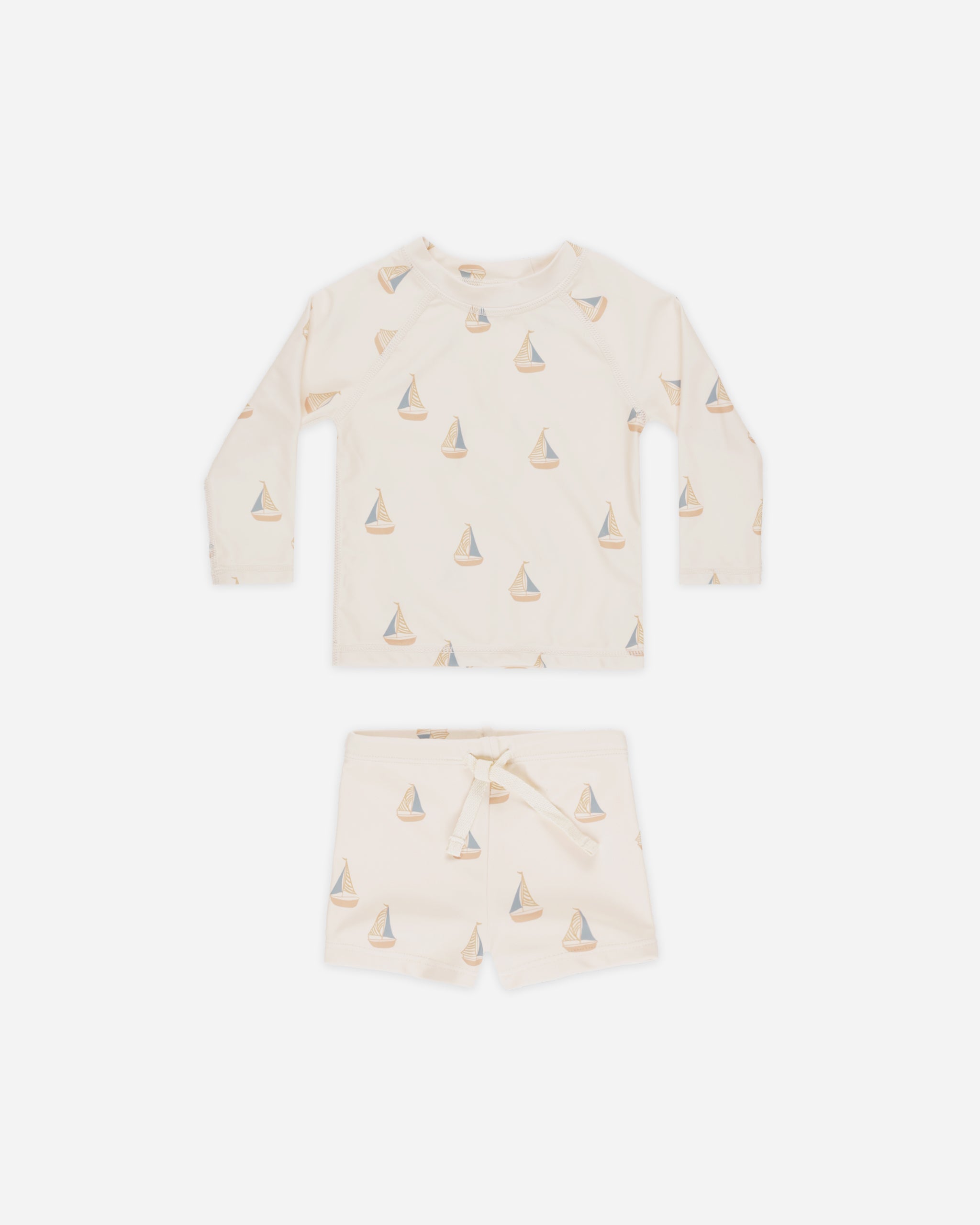 Rashguard Boy Set || Sailboats