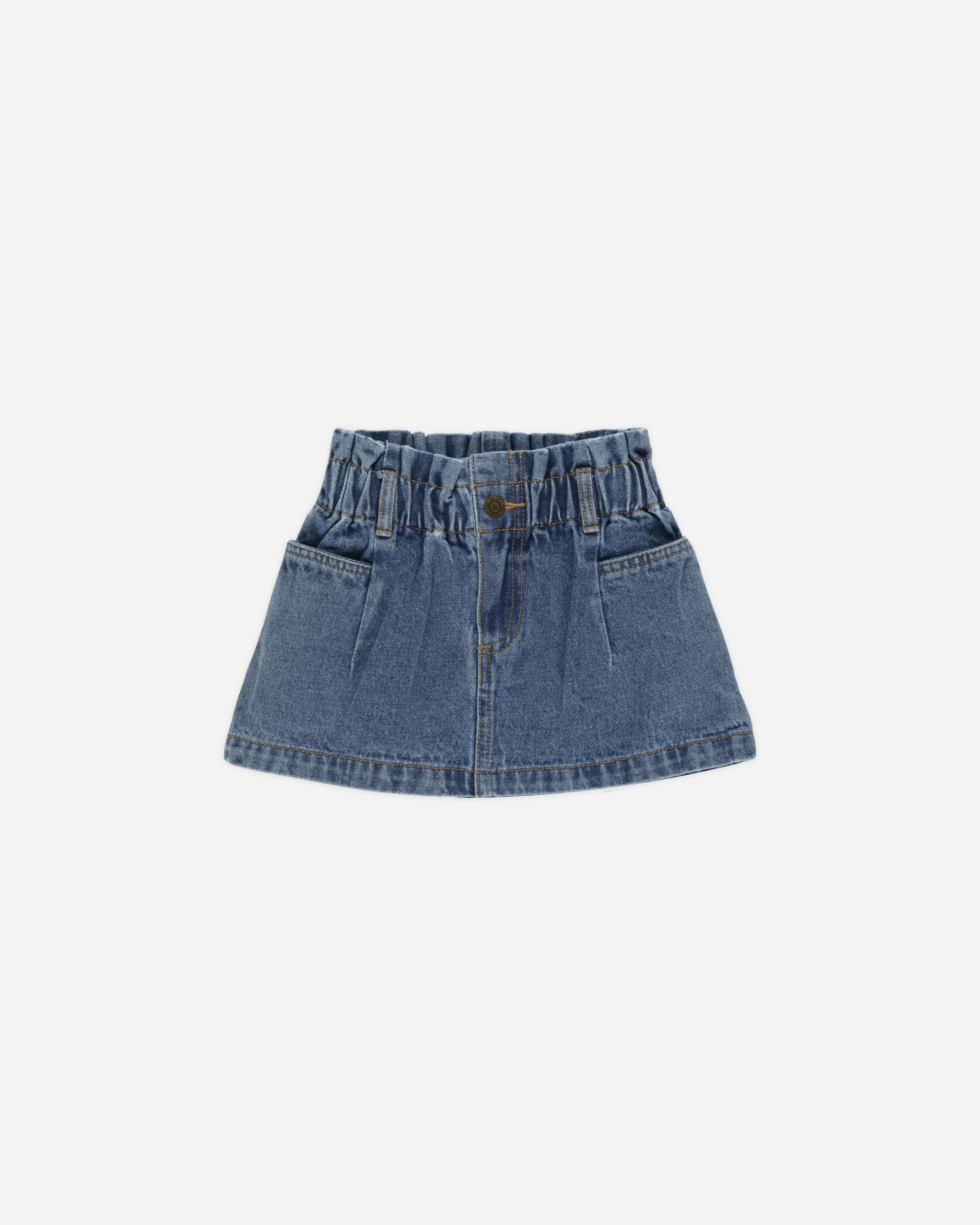 Denim Mini Skirt Indigo