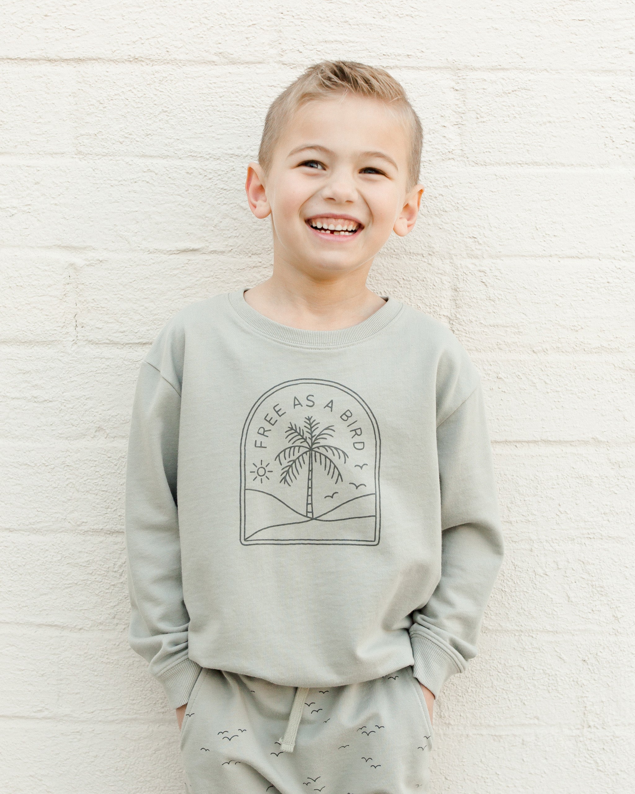 sweatshirt || free as a bird - Rylee + Cru | Kids Clothes | Trendy Baby Clothes | Modern Infant Outfits |