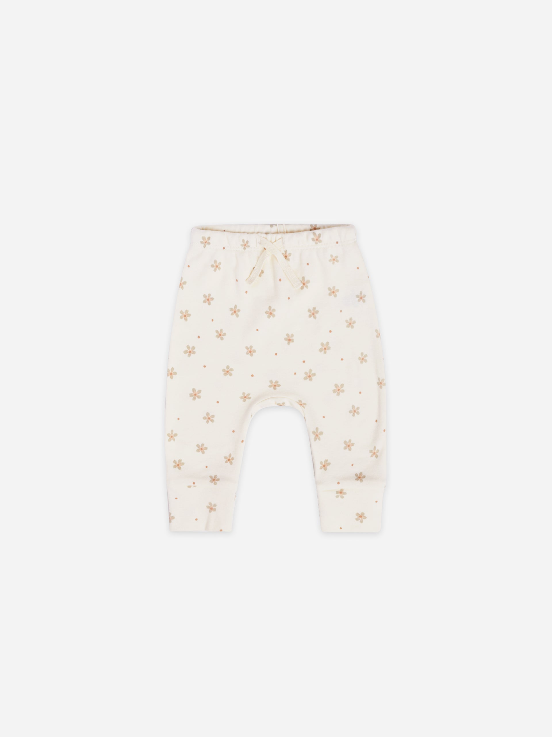 drawstring pant | dotty floral - Quincy Mae | Baby Basics | Baby Clothing | Organic Baby Clothes | Modern Baby Boy Clothes |