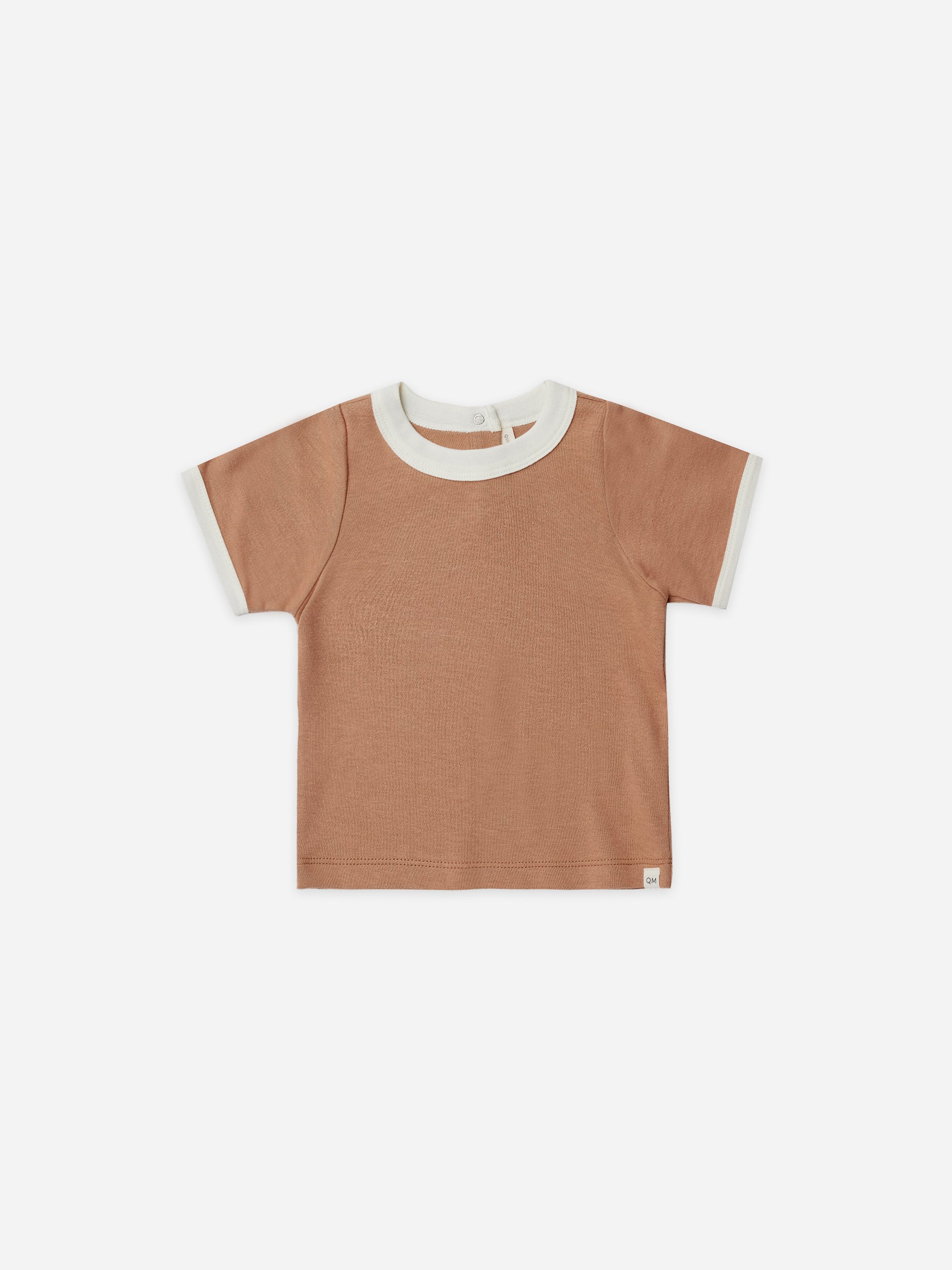 ringer tee | clay - Quincy Mae | Baby Basics | Baby Clothing | Organic Baby Clothes | Modern Baby Boy Clothes |