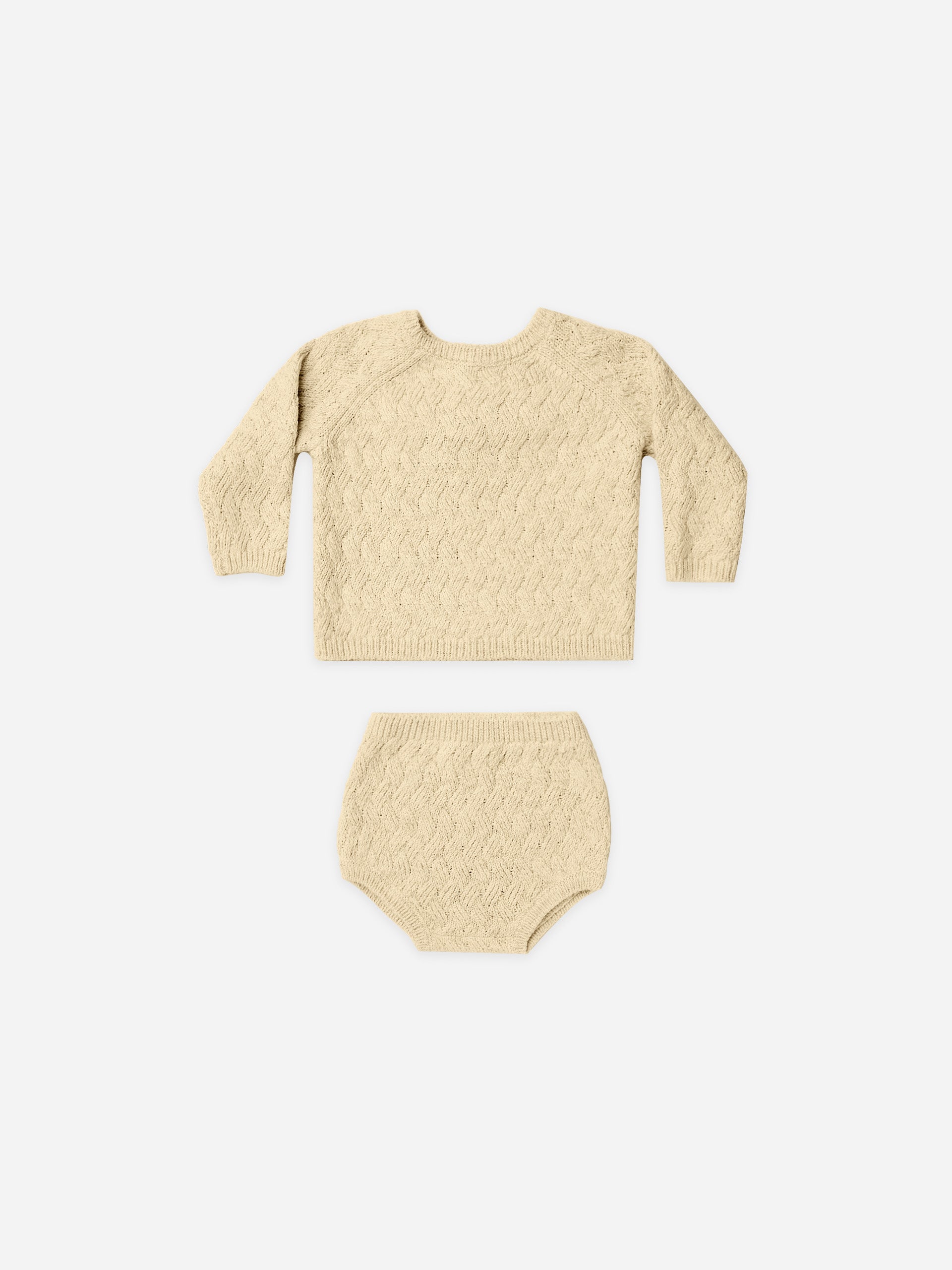 mira knit set | heathered yellow - Quincy Mae | Baby Basics | Baby Clothing | Organic Baby Clothes | Modern Baby Boy Clothes |