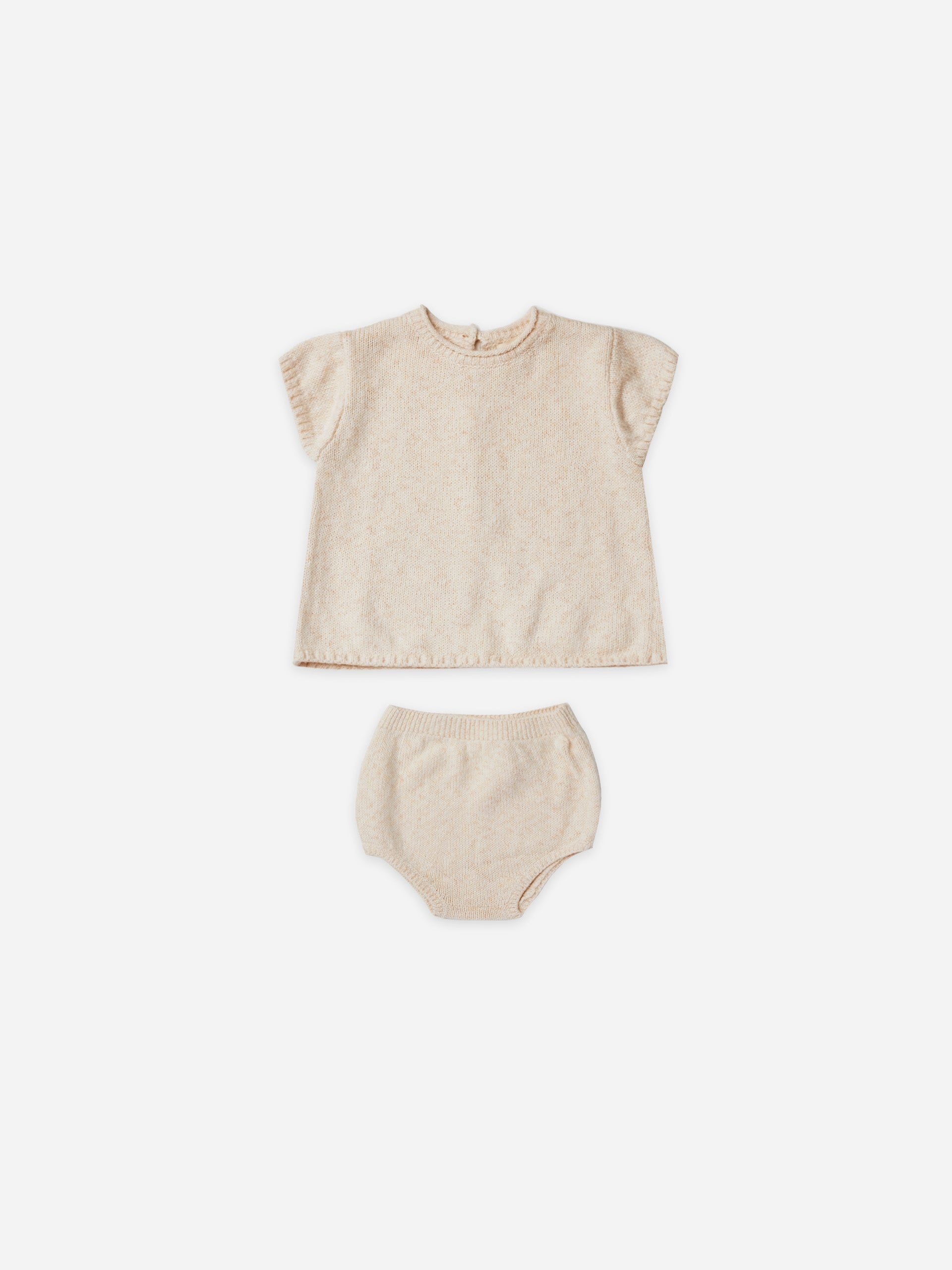 penny knit set | natural heather - Quincy Mae | Baby Basics | Baby Clothing | Organic Baby Clothes | Modern Baby Boy Clothes |