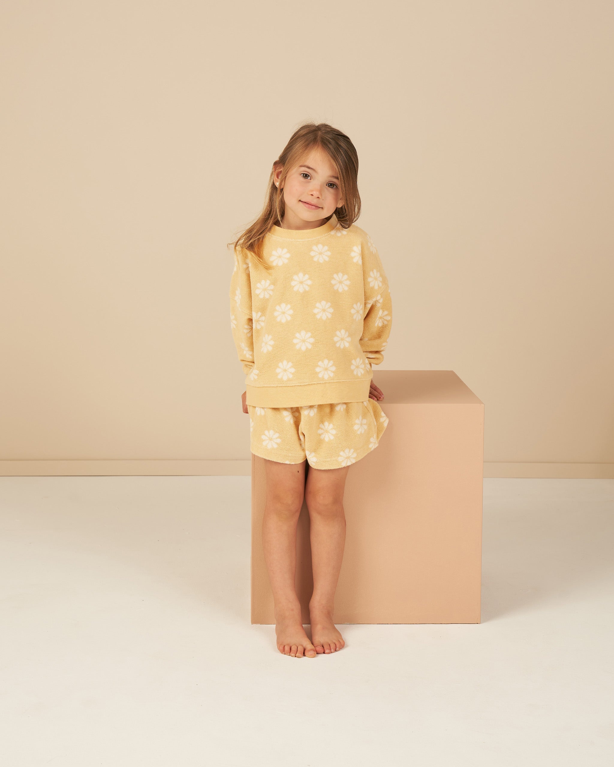 Boxy Pullover || Daisy - Rylee + Cru | Kids Clothes | Trendy Baby Clothes | Modern Infant Outfits |