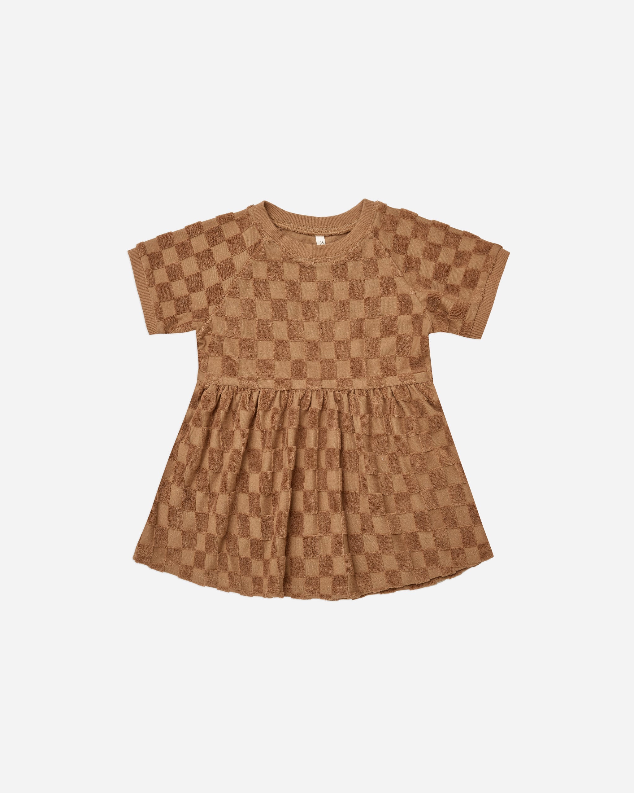 raglan dress || camel check - Rylee + Cru | Kids Clothes | Trendy Baby Clothes | Modern Infant Outfits |