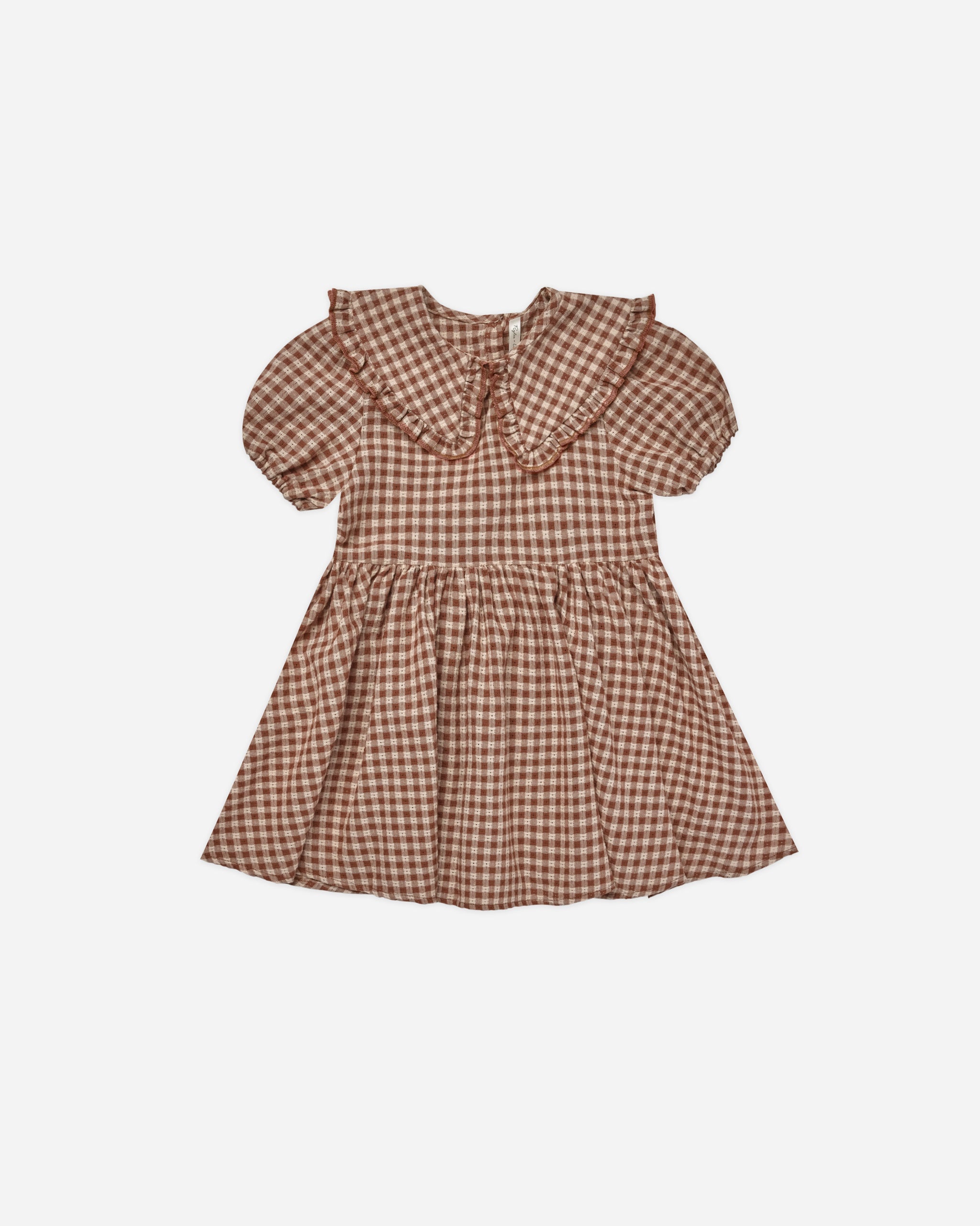 Camille Dress || Brown Gingham