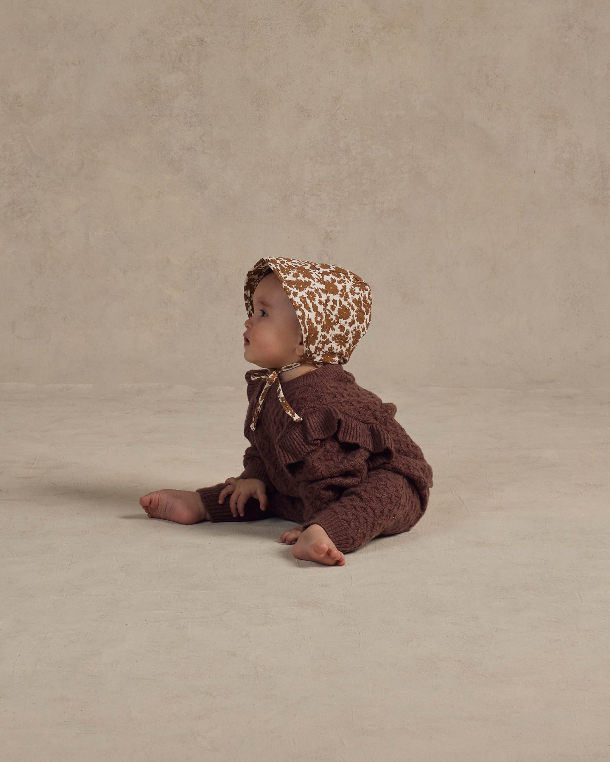 Brimmed Bonnet || Gold Gardens - Rylee + Cru | Kids Clothes | Trendy Baby Clothes | Modern Infant Outfits |