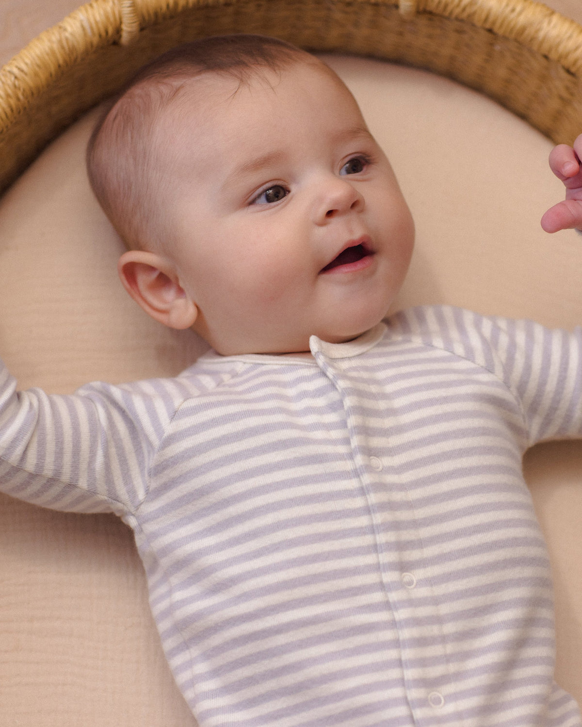Long John Fog Stripe - Rylee + Cru | Kids Clothes | Trendy Baby Clothes | Modern Infant Outfits |