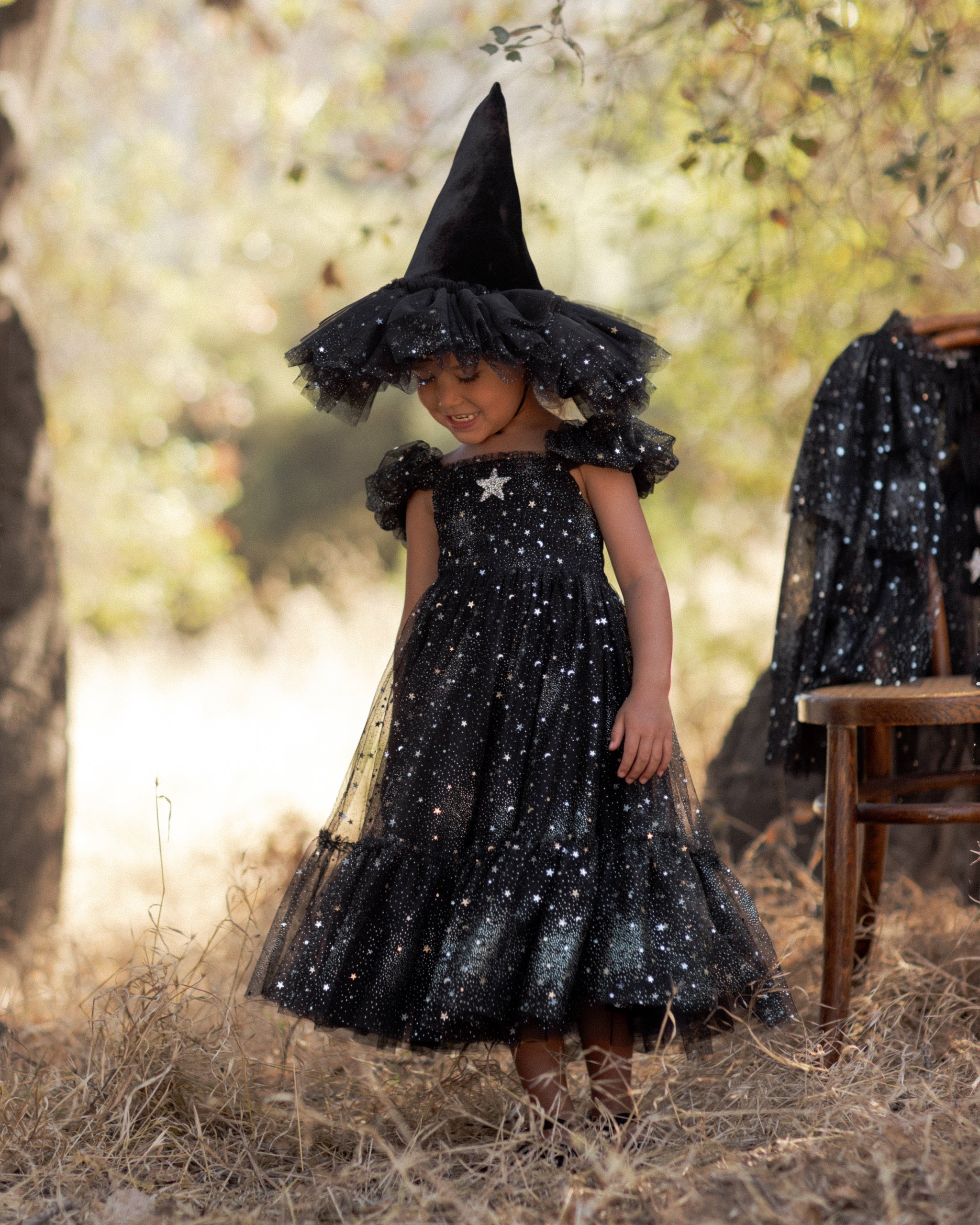 Clara Dress Silver Stars - Rylee + Cru | Kids Clothes | Trendy Baby Clothes | Modern Infant Outfits |