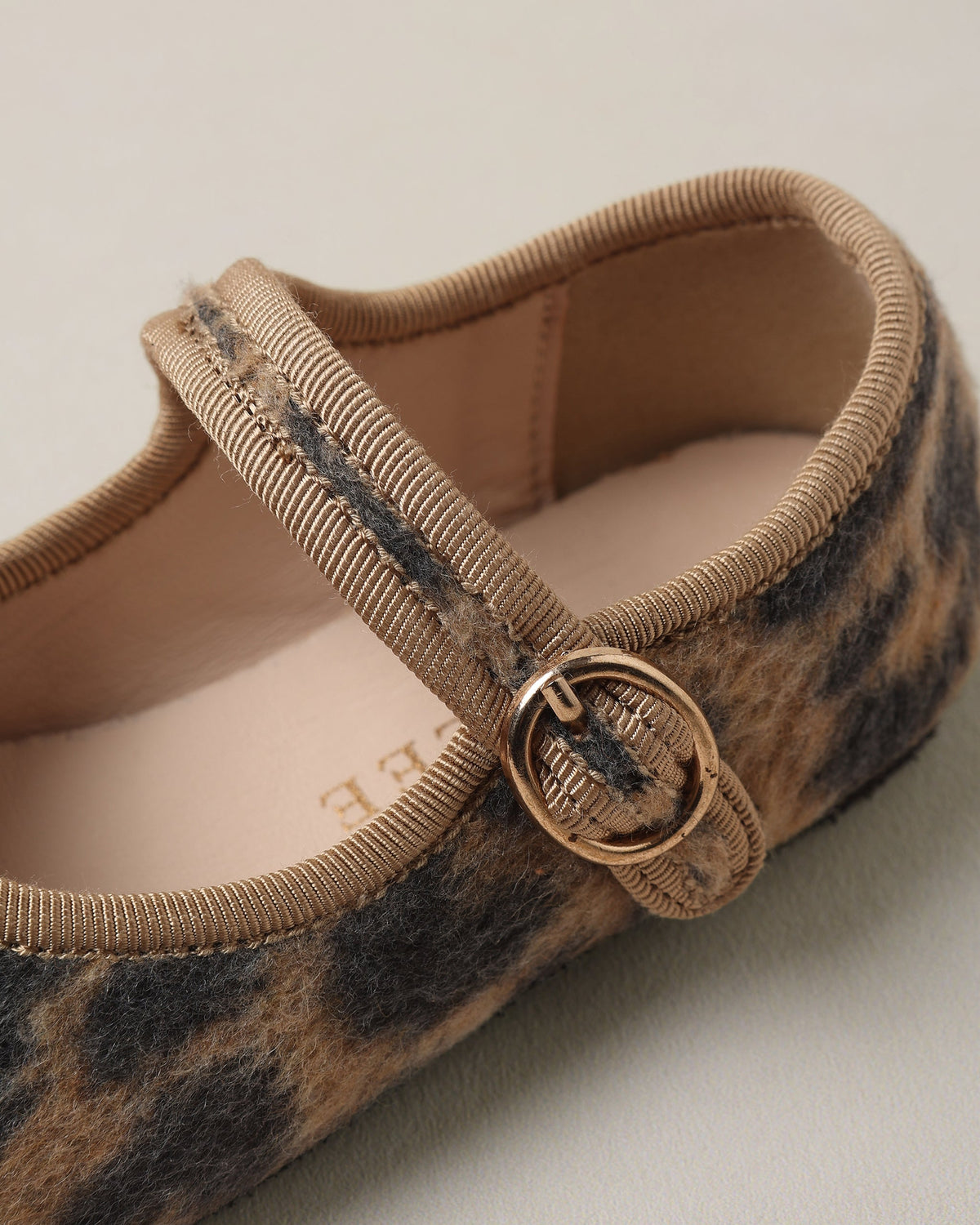 Strap Ballet Flats Leopard