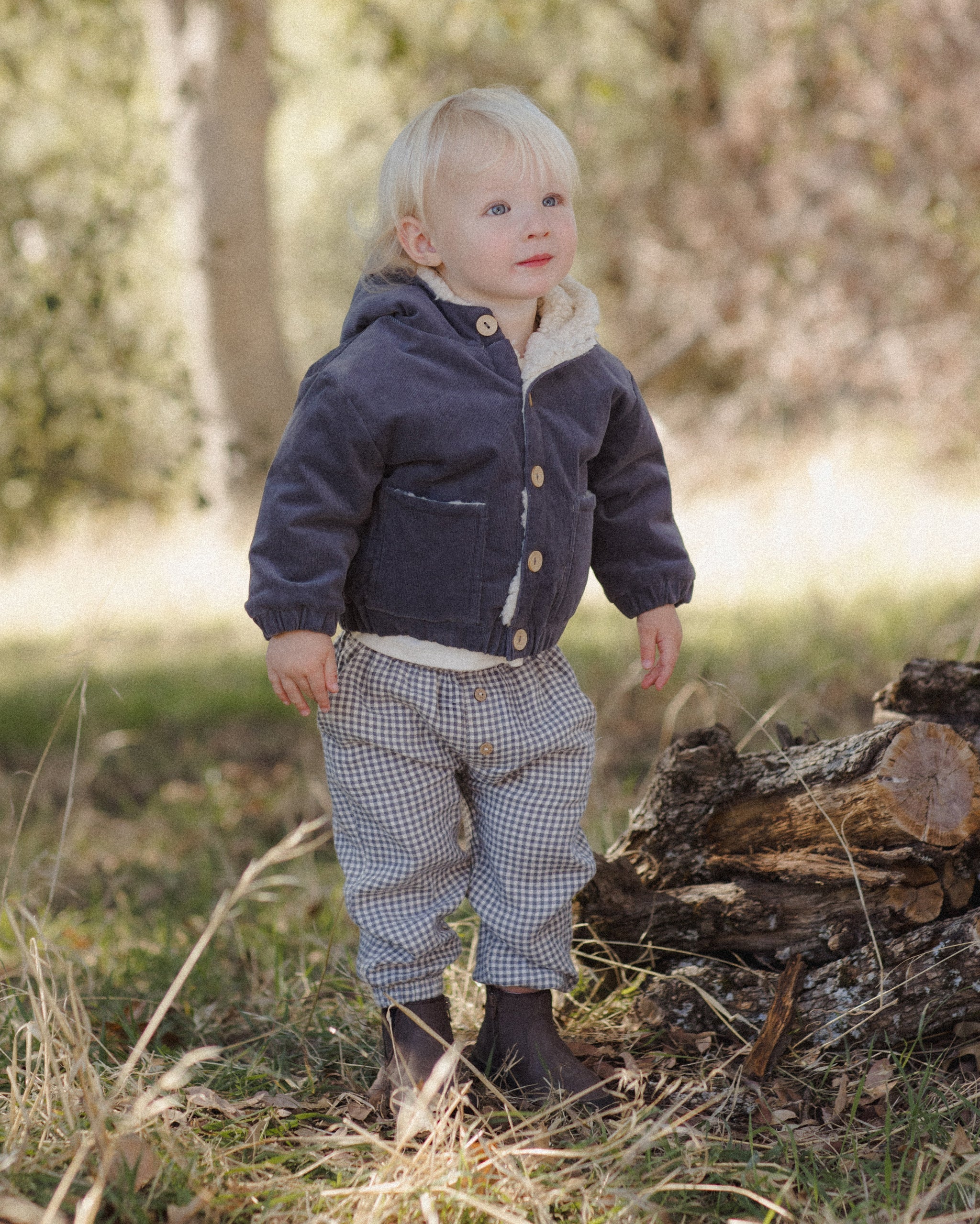 Giovani Pant Midnight Gingham - Rylee + Cru | Kids Clothes | Trendy Baby Clothes | Modern Infant Outfits |