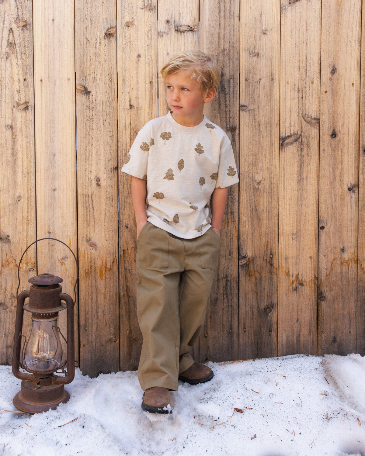 Relaxed Tee Woods - Rylee + Cru | Kids Clothes | Trendy Baby Clothes | Modern Infant Outfits |