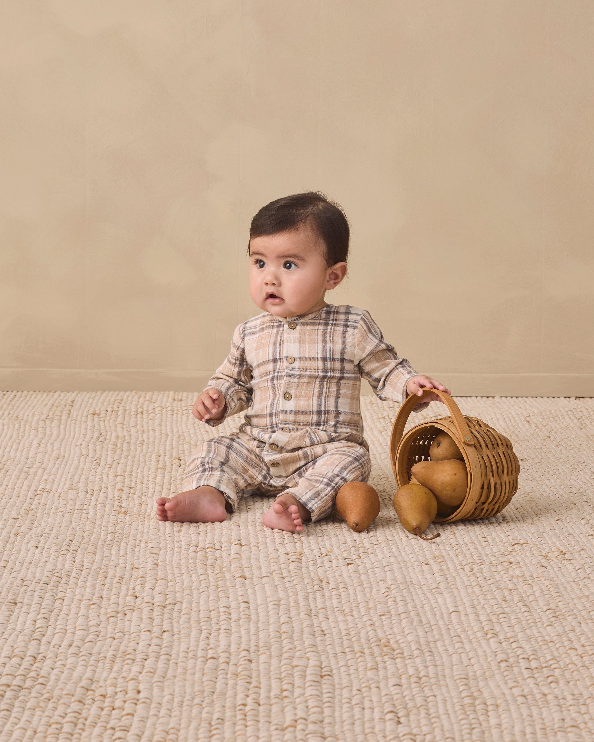 Pocketed Woven Jumpsuit Fall Plaid - Rylee + Cru | Kids Clothes | Trendy Baby Clothes | Modern Infant Outfits |