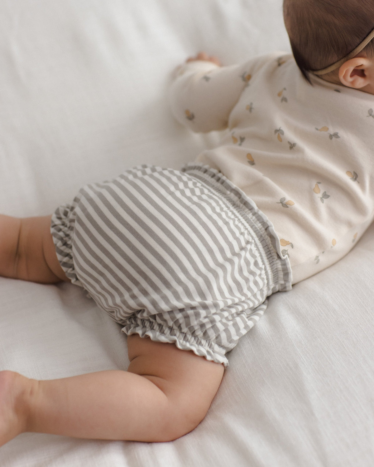 Gathered Bloomer Laurel Stripe - Rylee + Cru | Kids Clothes | Trendy Baby Clothes | Modern Infant Outfits |