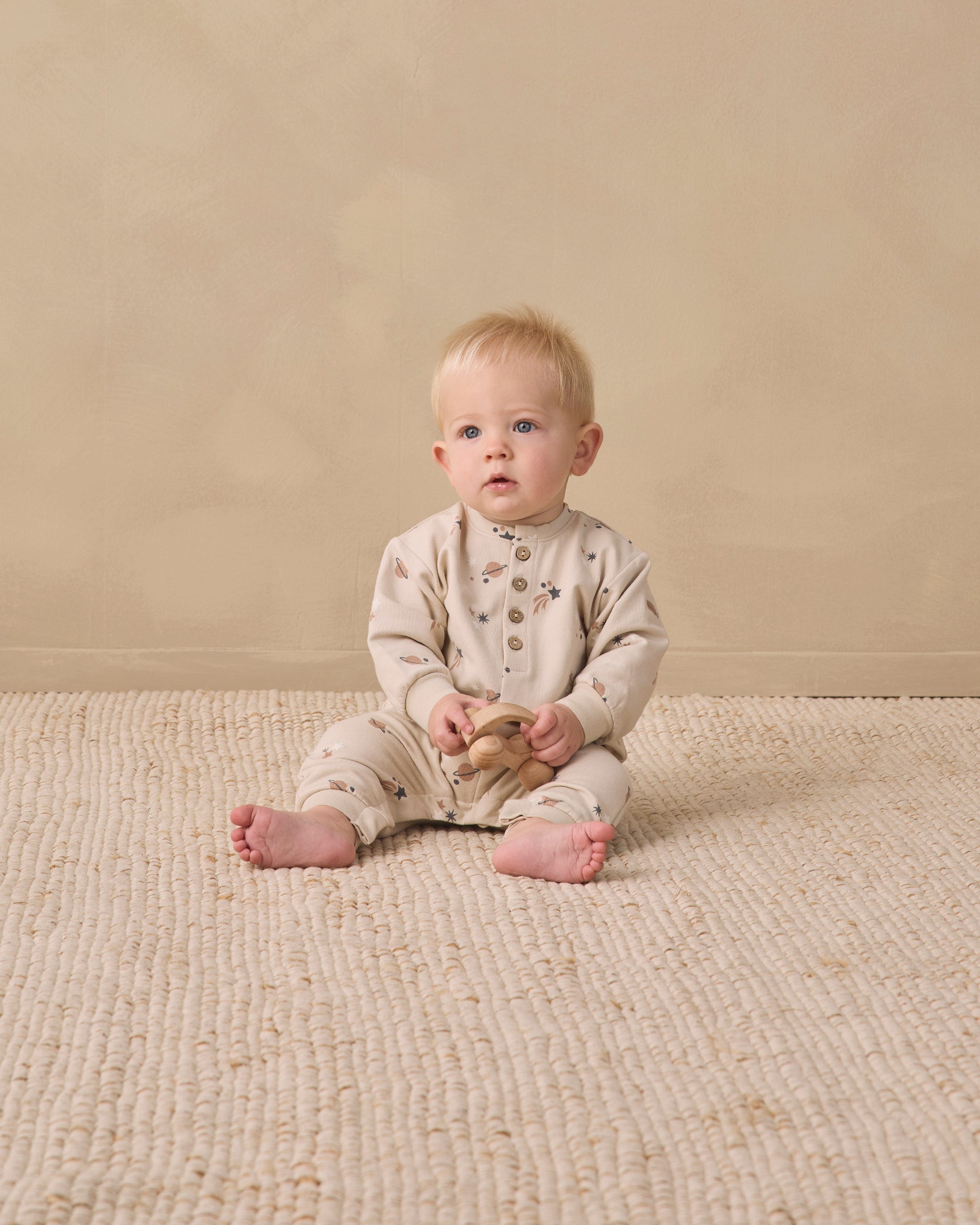 Relaxed Fleece Jumpsuit Space - Rylee + Cru | Kids Clothes | Trendy Baby Clothes | Modern Infant Outfits |