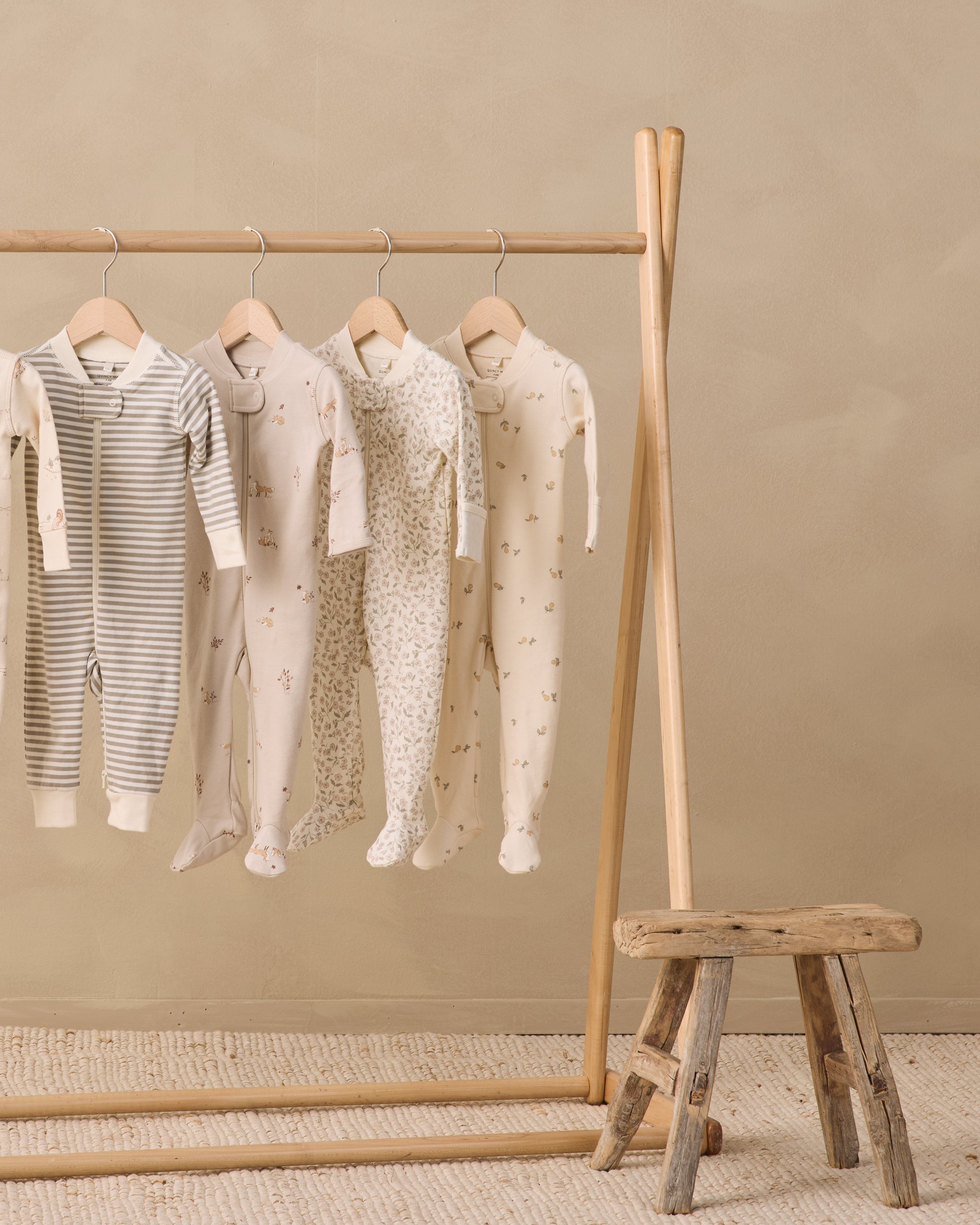 Zip Long Sleeve Sleeper Footie Fox Land - Rylee + Cru | Kids Clothes | Trendy Baby Clothes | Modern Infant Outfits |