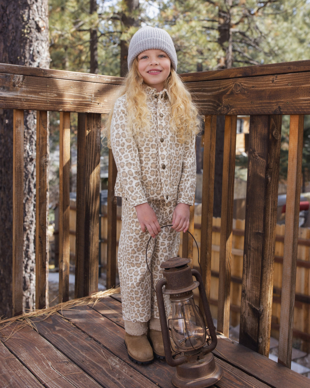 Straight Leg Pant Leopard - Rylee + Cru | Kids Clothes | Trendy Baby Clothes | Modern Infant Outfits |