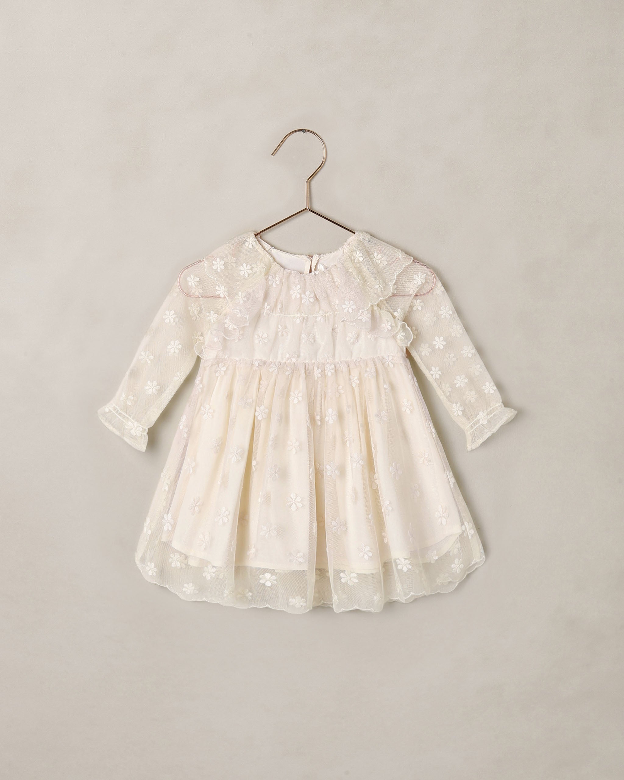 Celine Dress Embroidered Daisy - Rylee + Cru | Kids Clothes | Trendy Baby Clothes | Modern Infant Outfits |