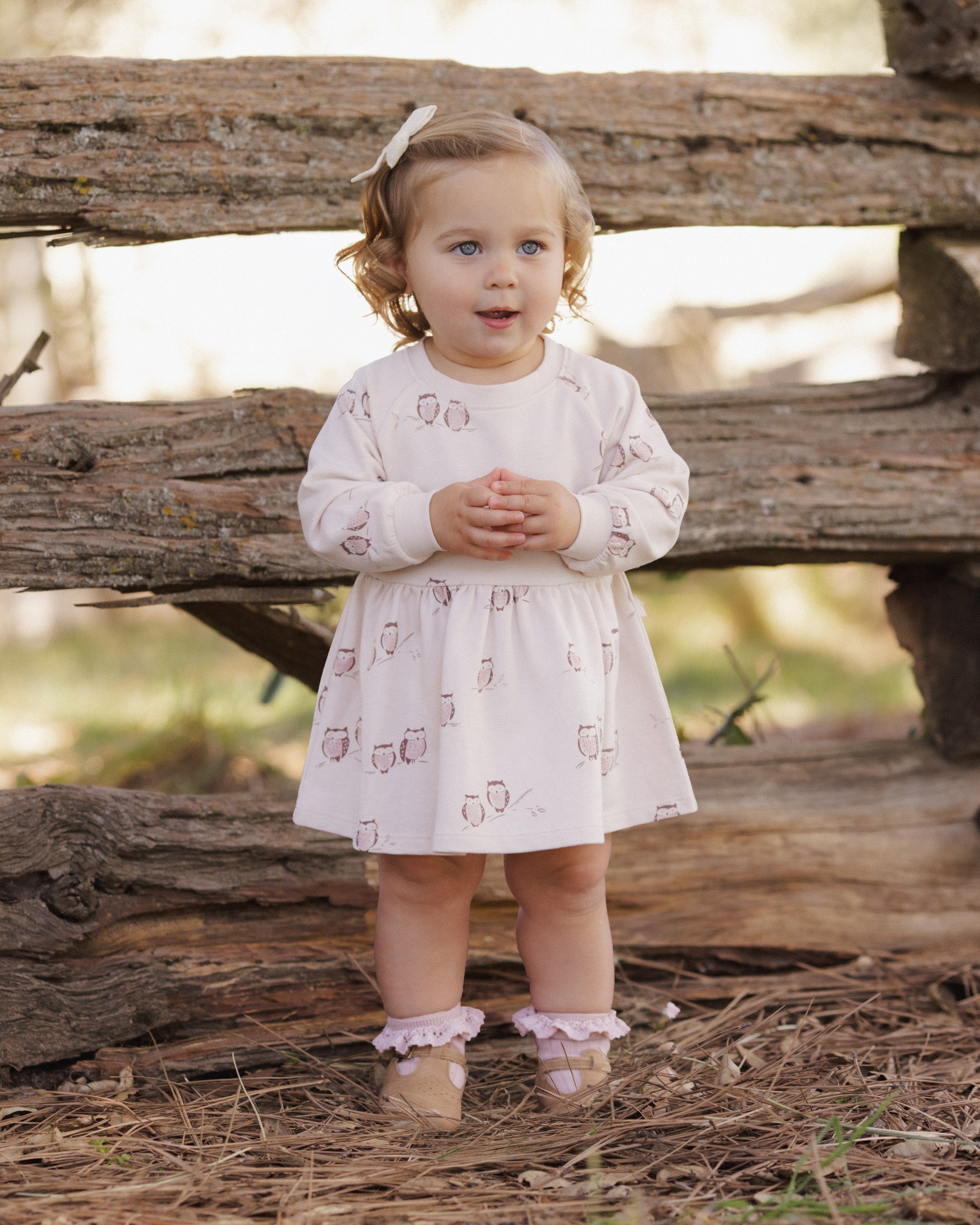 Raglan Dress Owls - Rylee + Cru | Kids Clothes | Trendy Baby Clothes | Modern Infant Outfits |