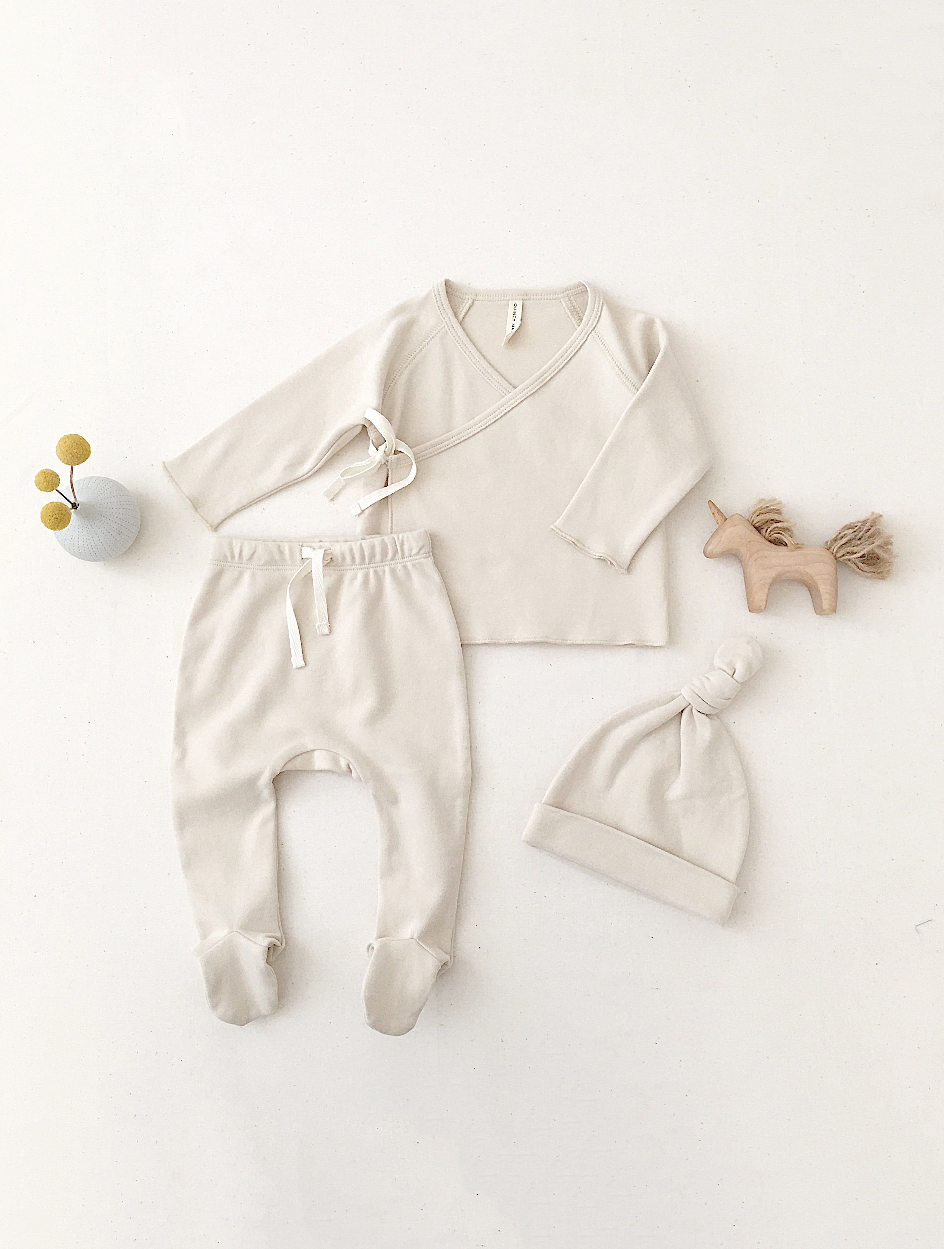 Knotted Baby Hat || Ivory - Rylee + Cru | Kids Clothes | Trendy Baby Clothes | Modern Infant Outfits |