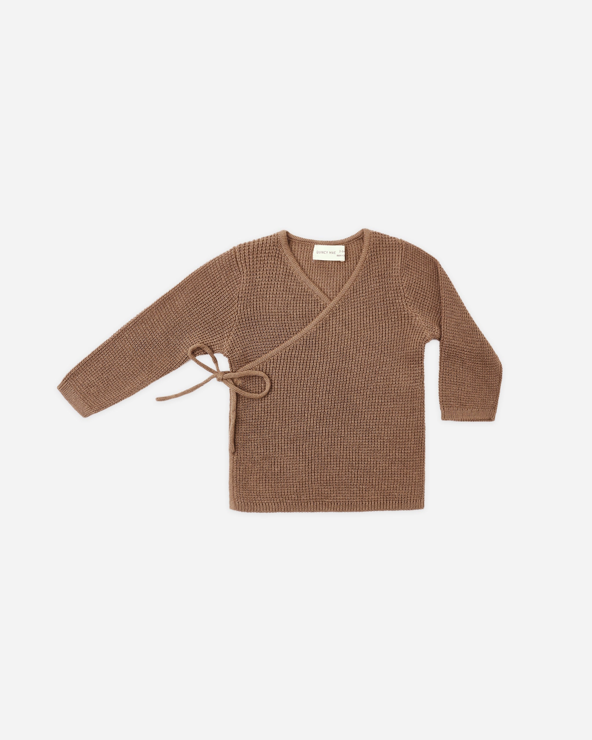 Knit Wrap Top Cocoa - Rylee + Cru | Kids Clothes | Trendy Baby Clothes | Modern Infant Outfits |