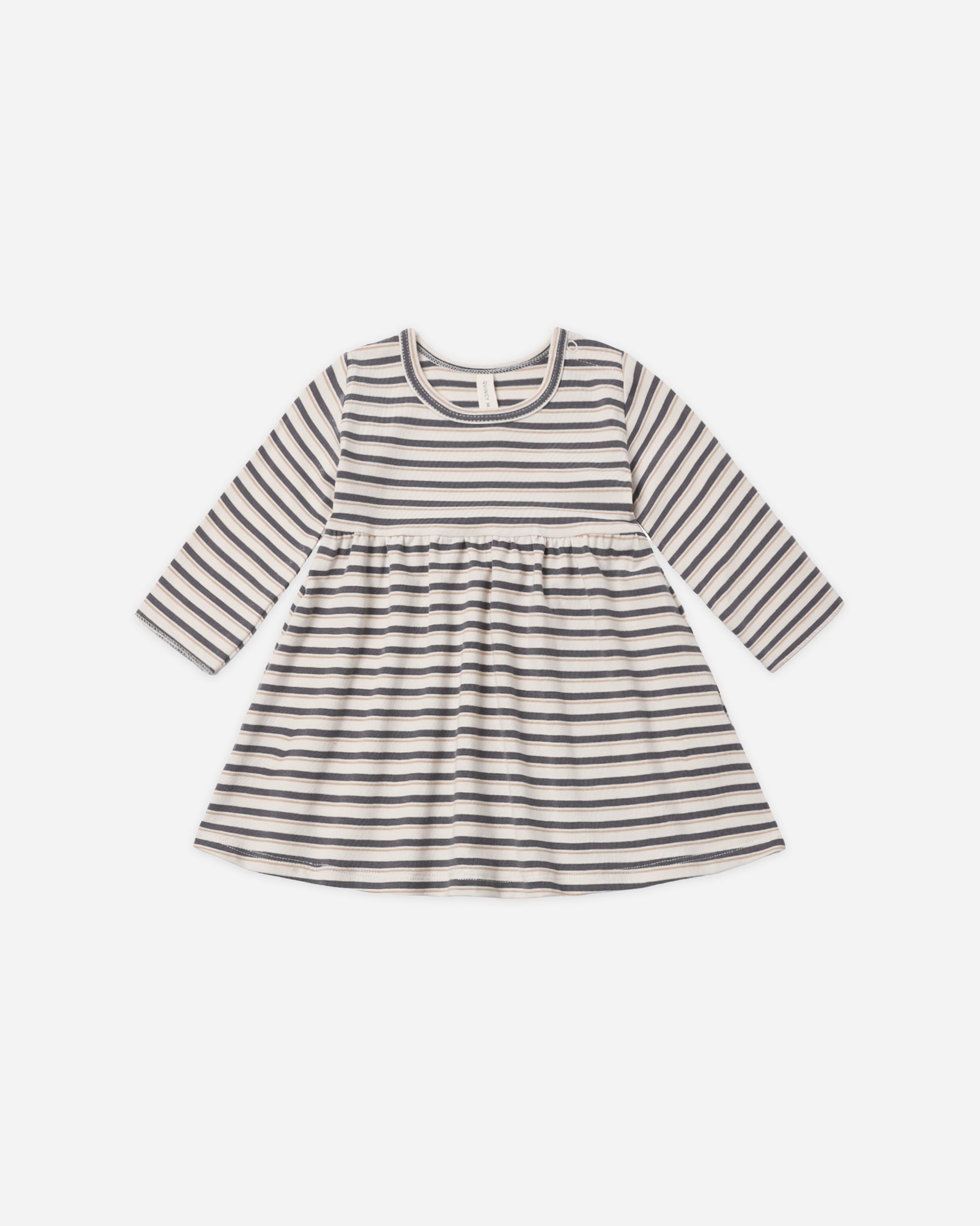 Long Sleeve Baby Dress Vintage Stripe - Rylee + Cru | Kids Clothes | Trendy Baby Clothes | Modern Infant Outfits |