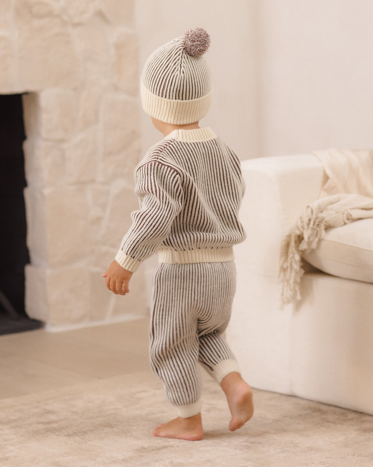Chunky Knit Pant Cherry Stripe - Rylee + Cru | Kids Clothes | Trendy Baby Clothes | Modern Infant Outfits |