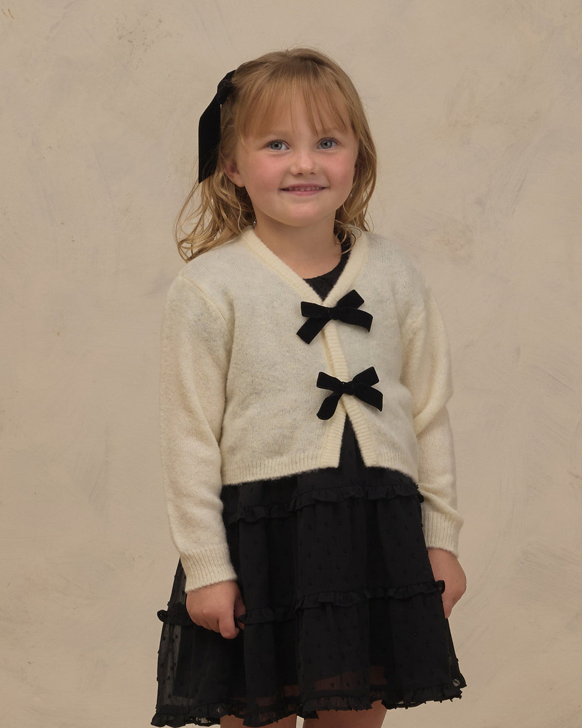 Bow Cardigan Ivory