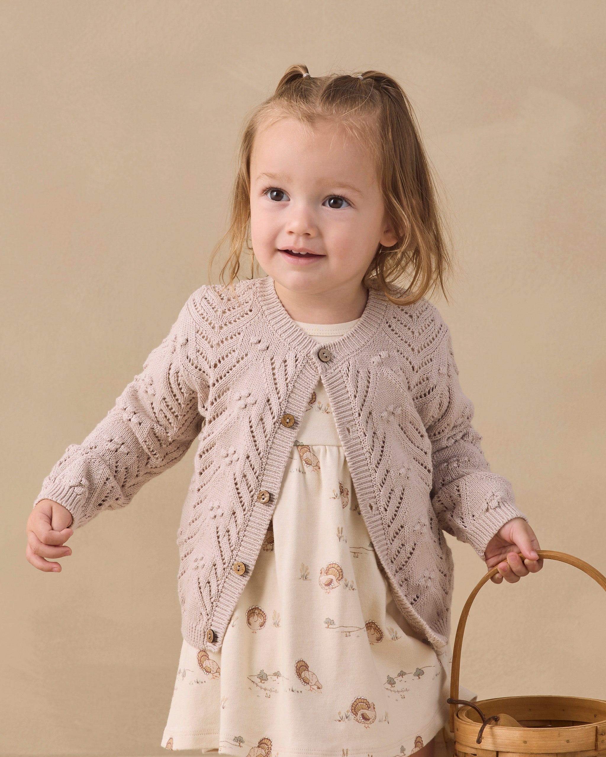 Knit Cardigan Lilac Mist - Rylee + Cru | Kids Clothes | Trendy Baby Clothes | Modern Infant Outfits |