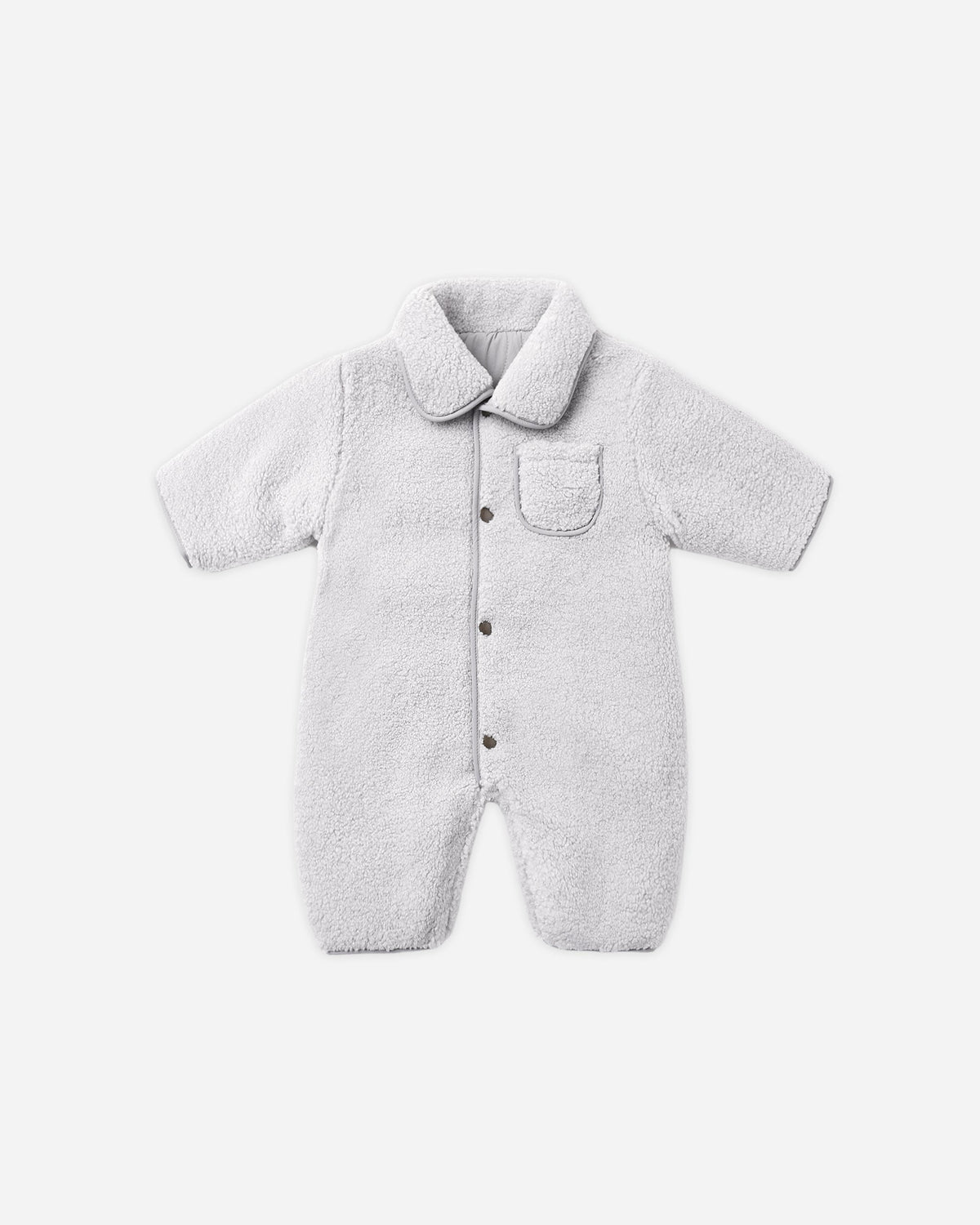 Shearling Jumpsuit Fog - Rylee + Cru | Kids Clothes | Trendy Baby Clothes | Modern Infant Outfits |