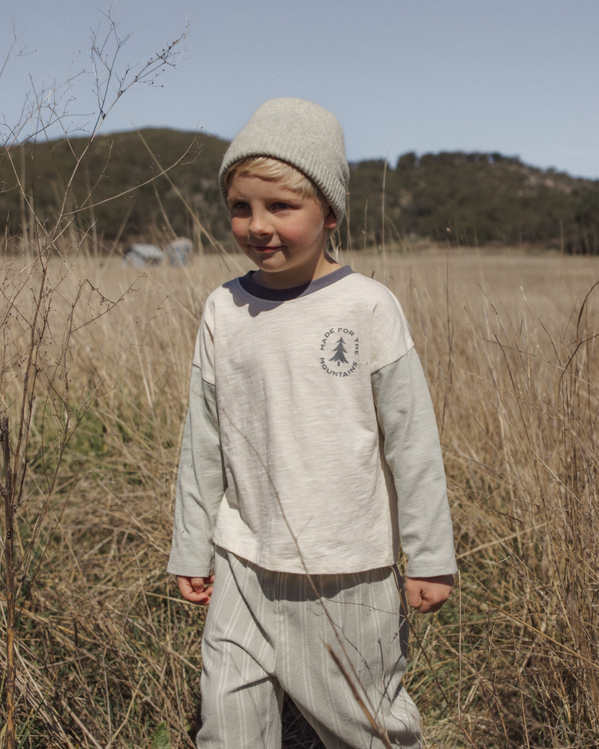 Camden Long Sleeve Tee Made For The Mountains - Rylee + Cru | Kids Clothes | Trendy Baby Clothes | Modern Infant Outfits |