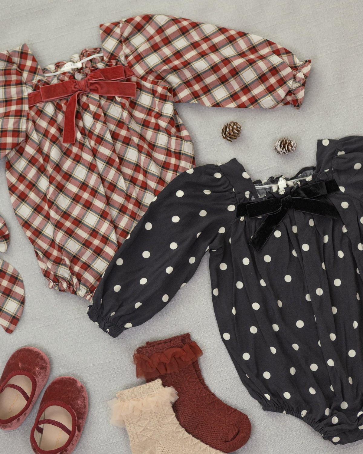 Annette Romper Holiday Tartan