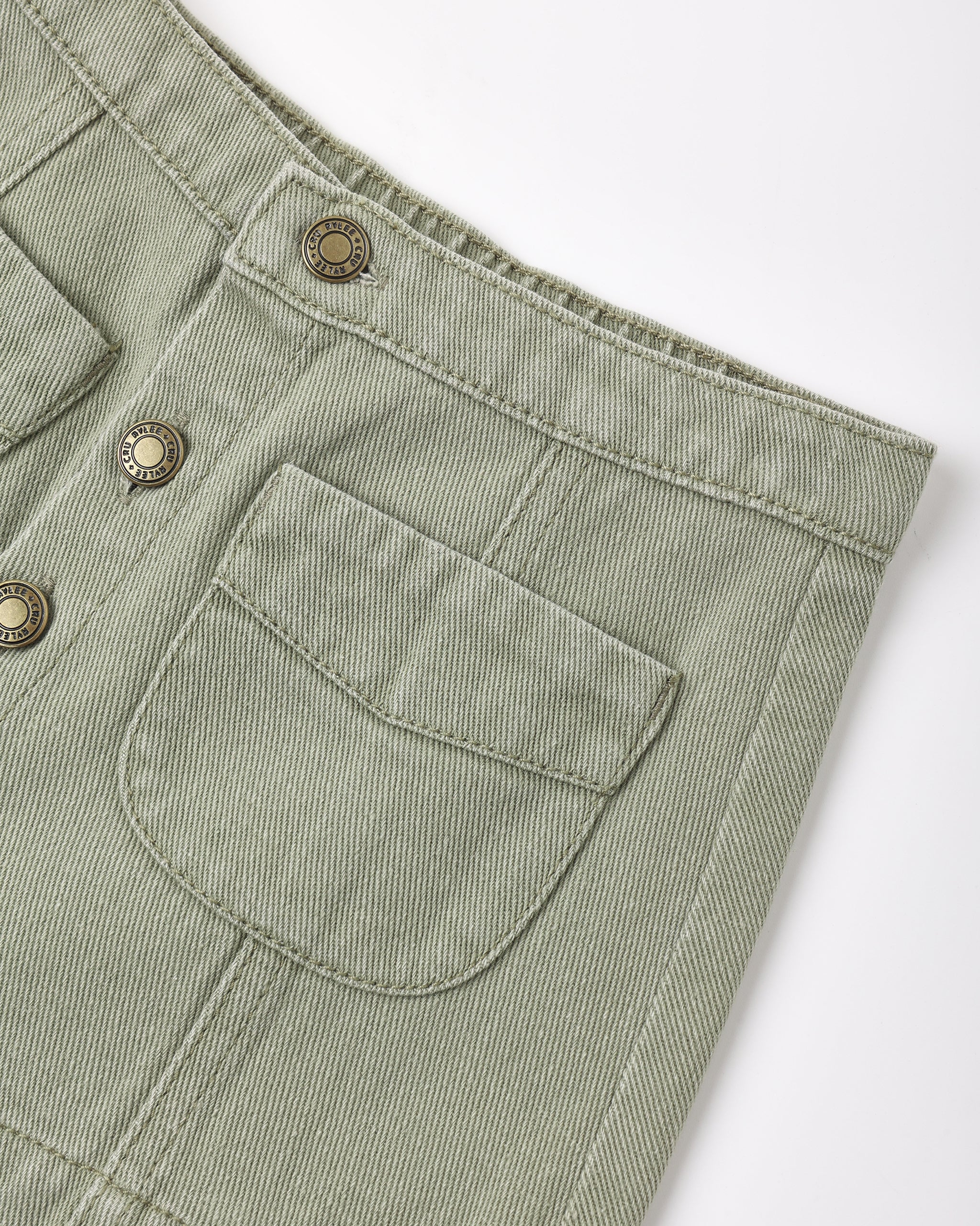Denver Mini Skirt Dark Sage - Rylee + Cru | Kids Clothes | Trendy Baby Clothes | Modern Infant Outfits |