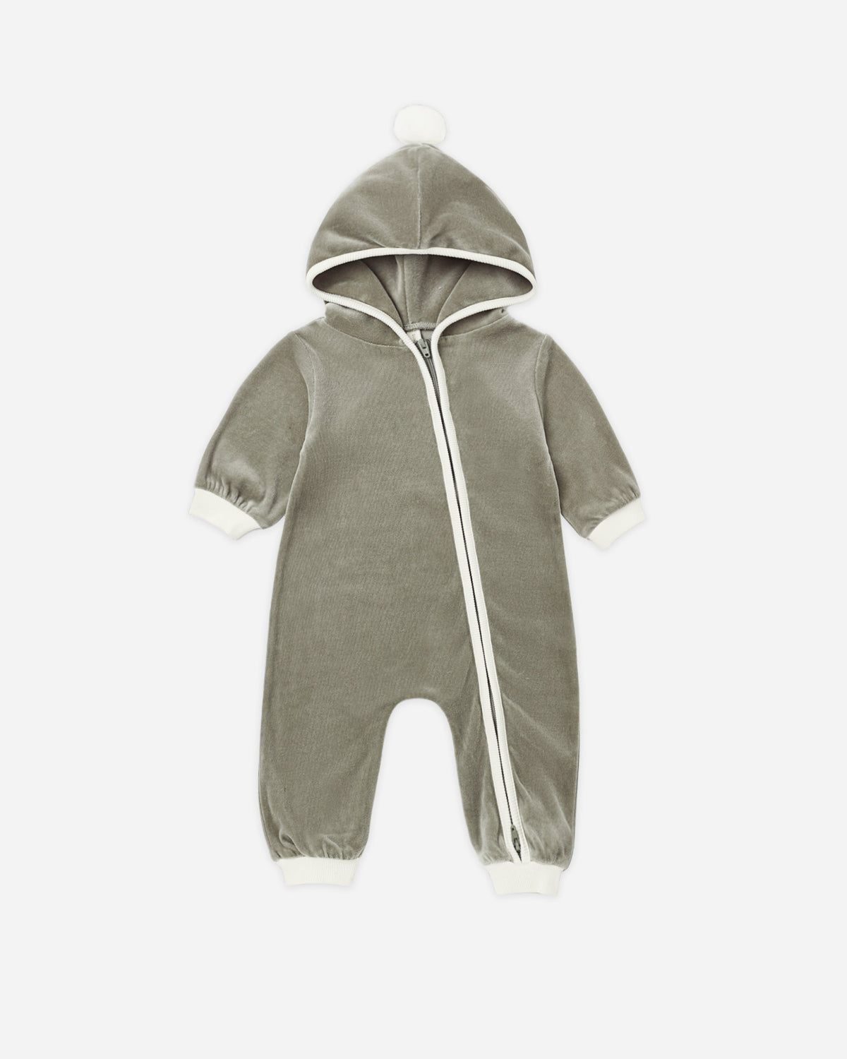 Velour Zip Jumpsuit Spruce - Rylee + Cru | Kids Clothes | Trendy Baby Clothes | Modern Infant Outfits |