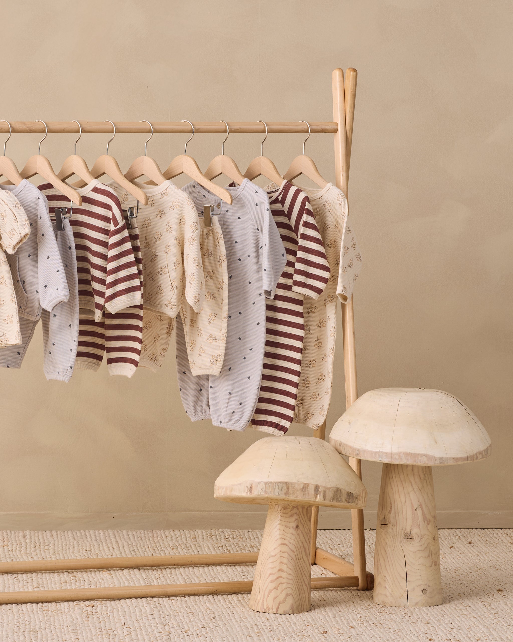 Waffle Long Sleeve Jumpsuit Meadow - Rylee + Cru | Kids Clothes | Trendy Baby Clothes | Modern Infant Outfits |