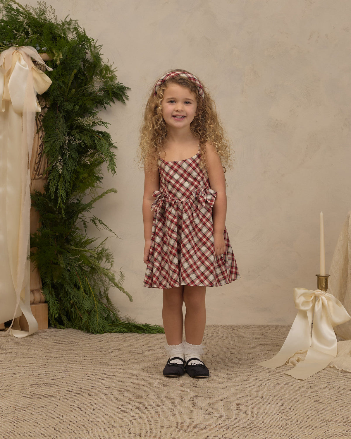 Betsy Dress Holiday Tartan