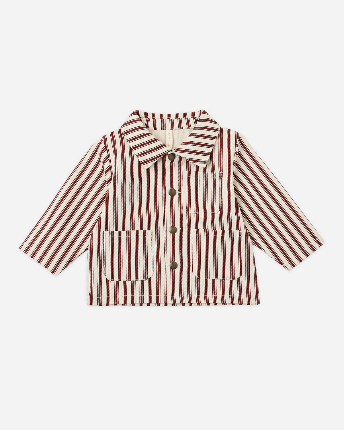 Utility Jacket Black Cherry Pinstripe - Rylee + Cru | Kids Clothes | Trendy Baby Clothes | Modern Infant Outfits |