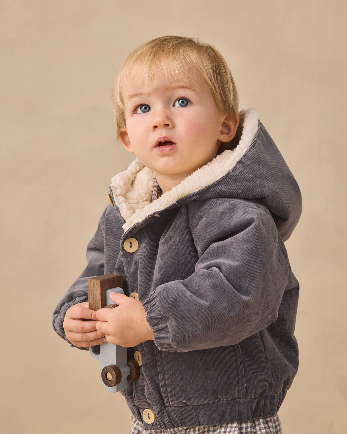 Corduroy Hooded Jacket Midnight - Rylee + Cru | Kids Clothes | Trendy Baby Clothes | Modern Infant Outfits |