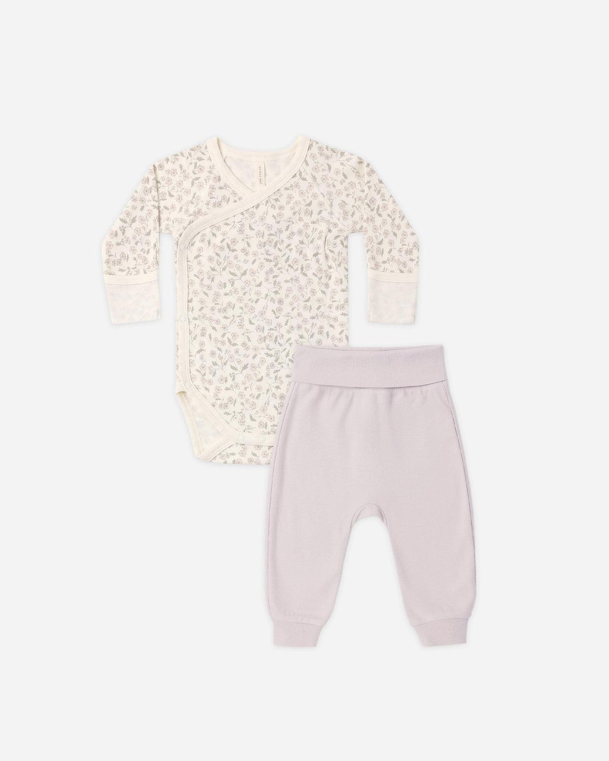 Side Snap Bodysuit + Pant Set Floret - Rylee + Cru | Kids Clothes | Trendy Baby Clothes | Modern Infant Outfits |