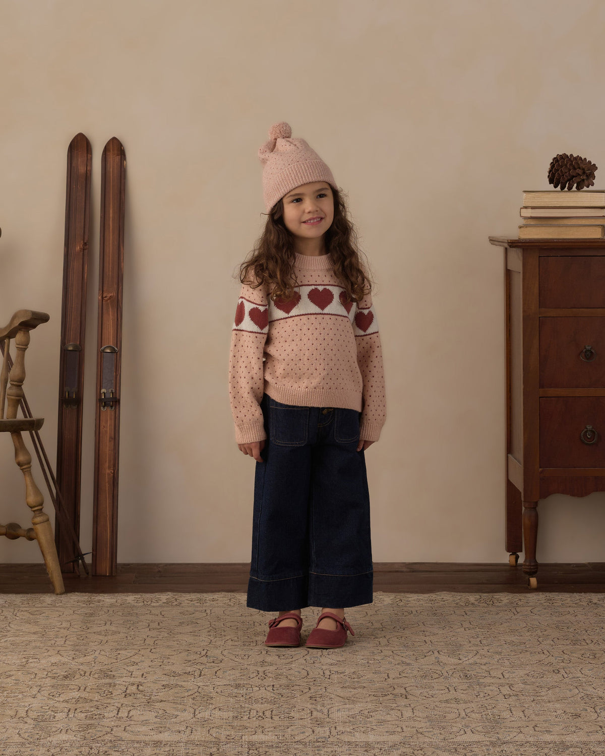 Reagan Sweater Hearts - Rylee + Cru | Kids Clothes | Trendy Baby Clothes | Modern Infant Outfits |