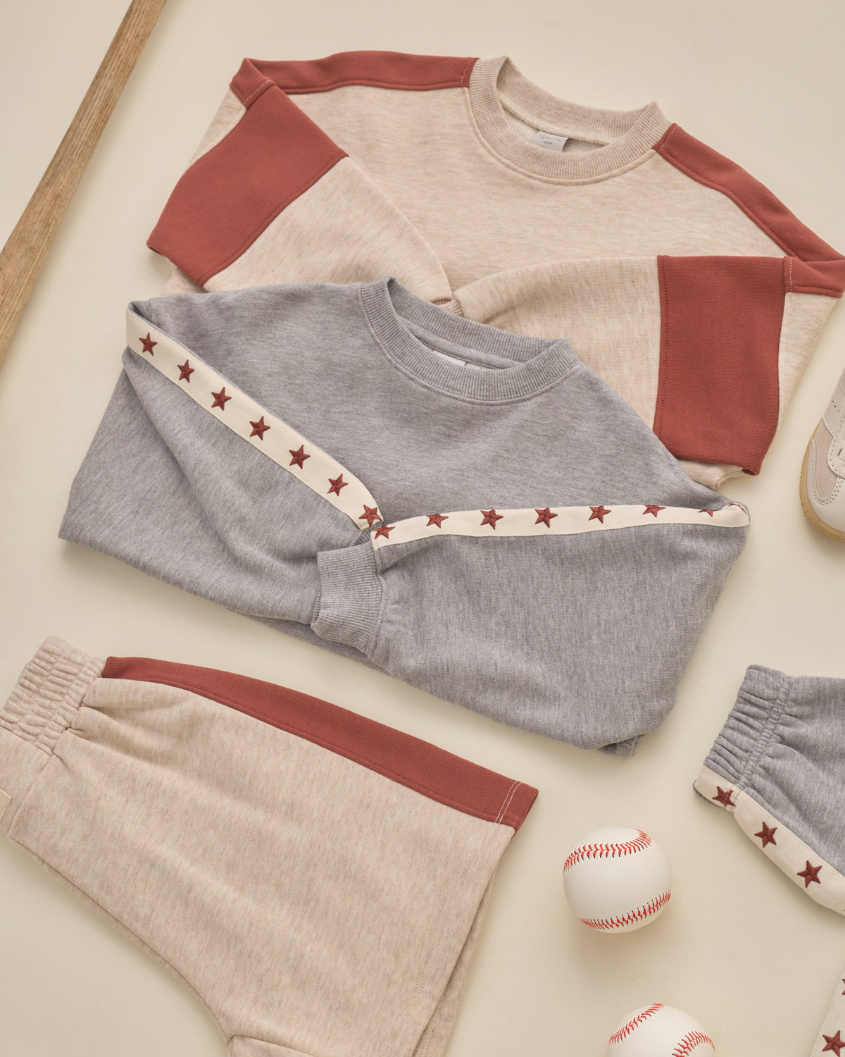 Rylan Sweatshirt Heathered Ash - Rylee + Cru | Kids Clothes | Trendy Baby Clothes | Modern Infant Outfits |