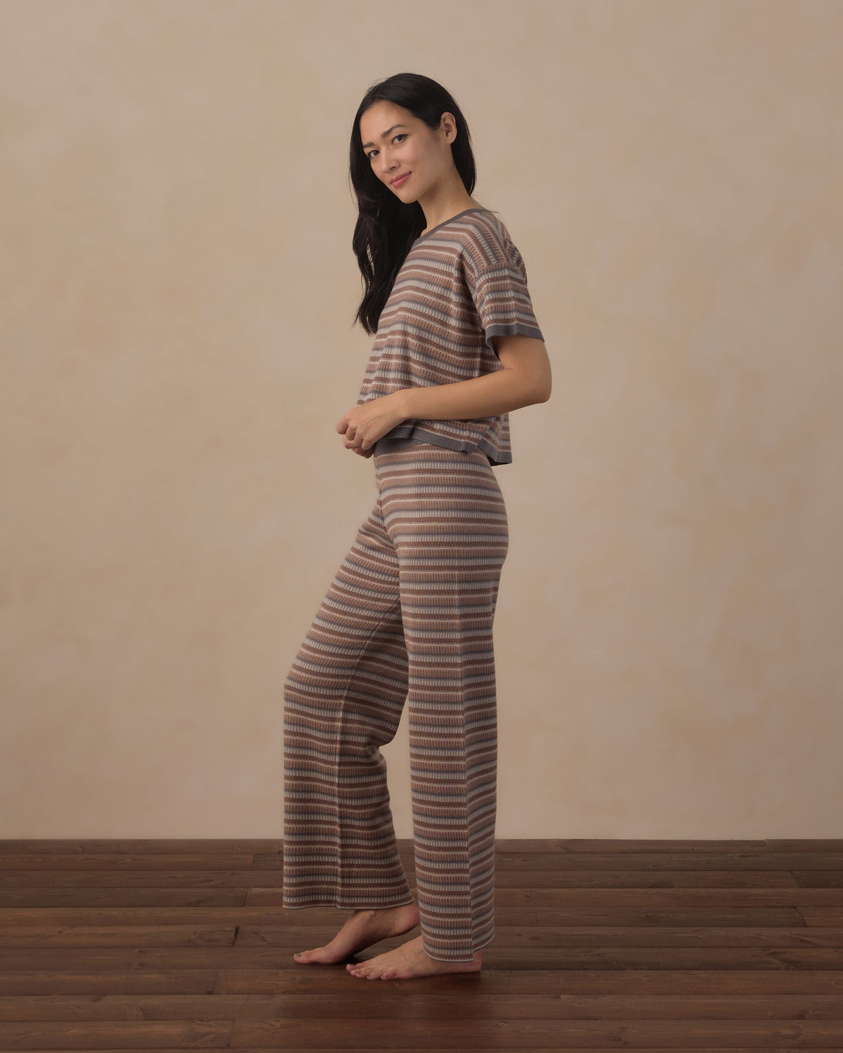 Women's Knit Wide Leg Multi-Stripe - Rylee + Cru | Kids Clothes | Trendy Baby Clothes | Modern Infant Outfits |