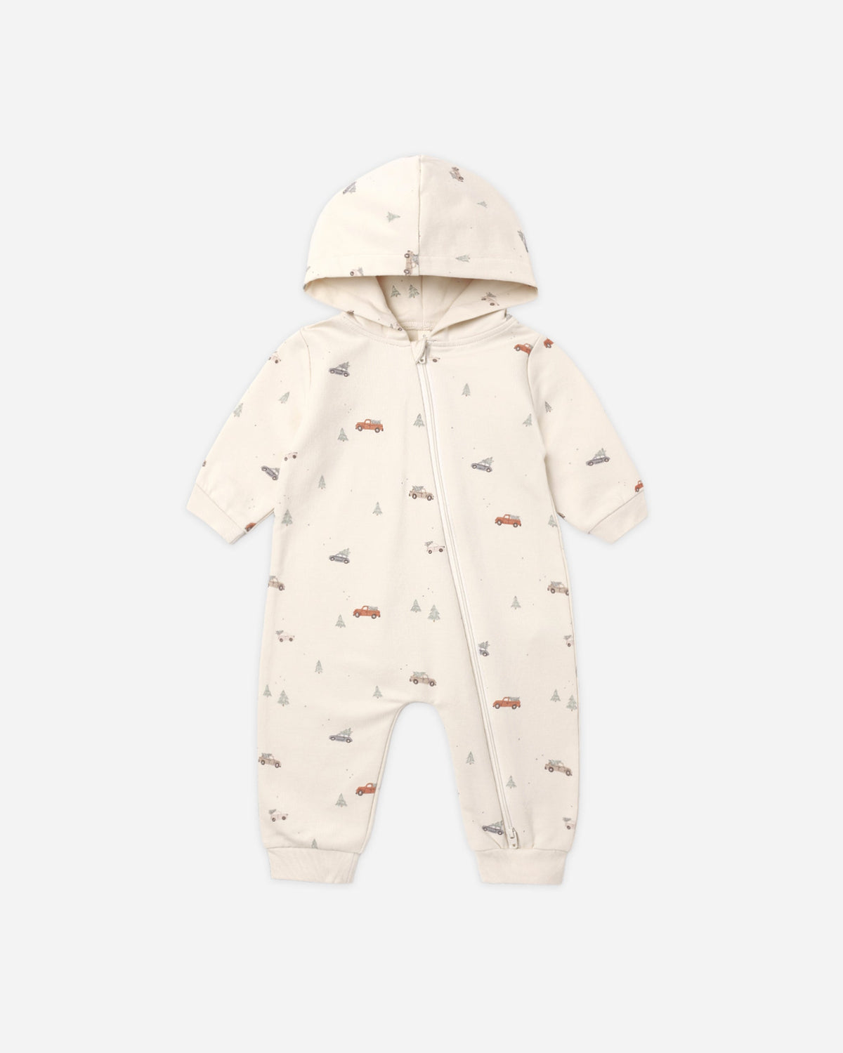 Hooded Jumpsuit Holiday Drive - Rylee + Cru | Kids Clothes | Trendy Baby Clothes | Modern Infant Outfits |