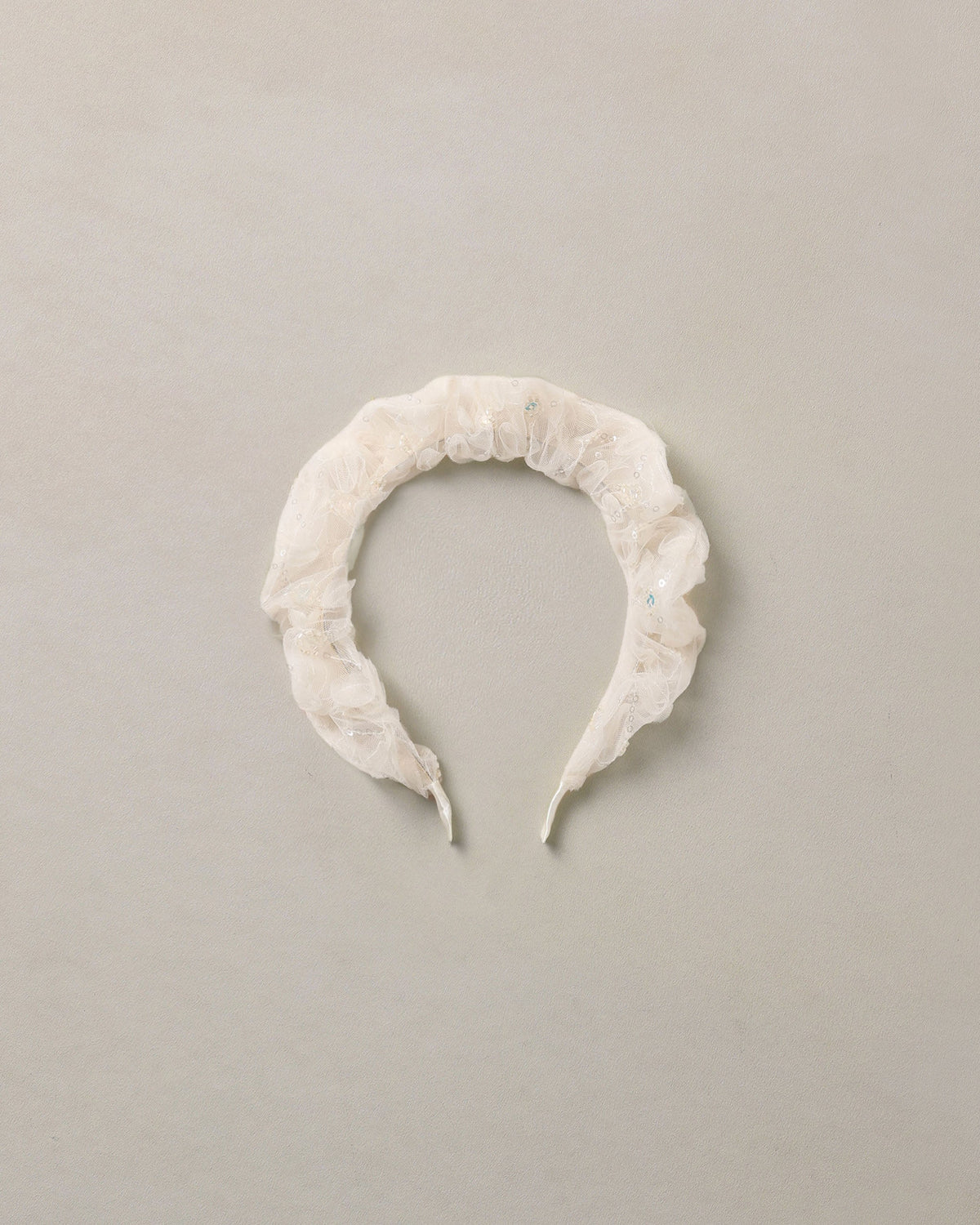Gathered Headband Ivory