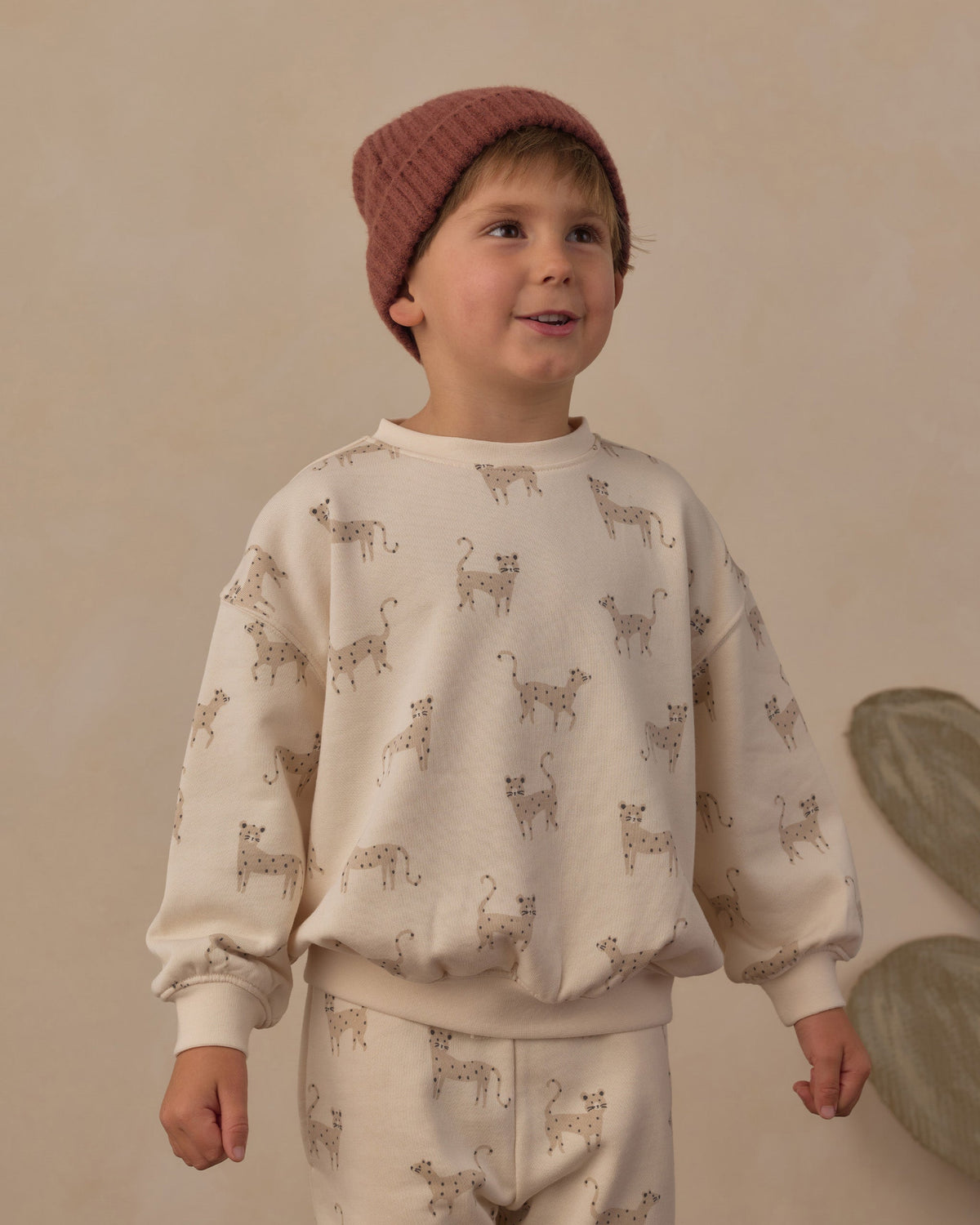 Relaxed Sweatshirt Leopards - Rylee + Cru | Kids Clothes | Trendy Baby Clothes | Modern Infant Outfits |