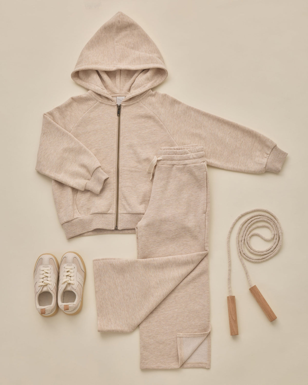 Hailey Sweatpant Heathered Ash - Rylee + Cru | Kids Clothes | Trendy Baby Clothes | Modern Infant Outfits |
