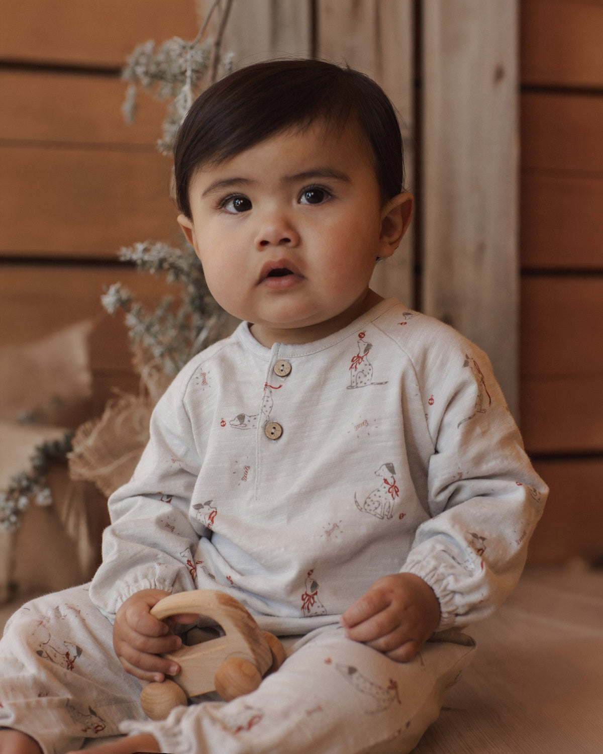 Henley Jumpsuit Dalmatian - Rylee + Cru | Kids Clothes | Trendy Baby Clothes | Modern Infant Outfits |